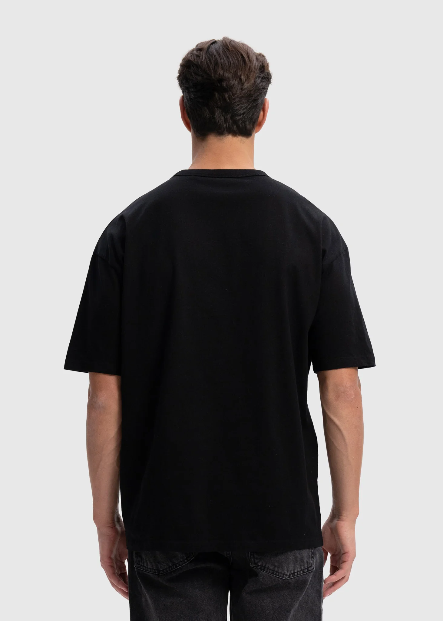 Light Oversized Premium Tee - Black - Image 4