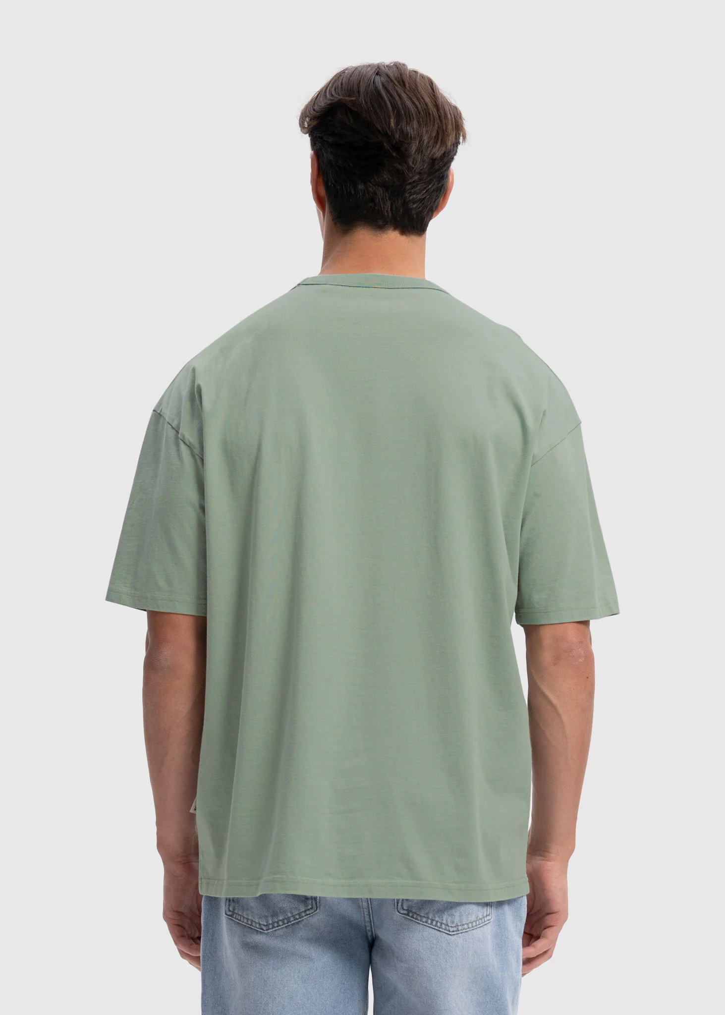 Light Oversized Premium Tee - Sage Green - Image 4