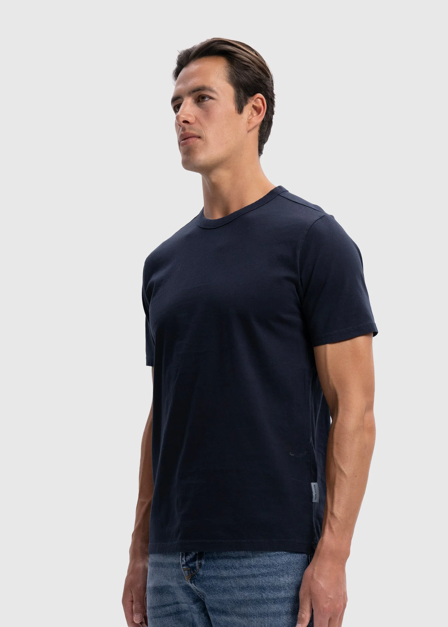 Light Regular Premium Tee - Navy Blue - Image 2