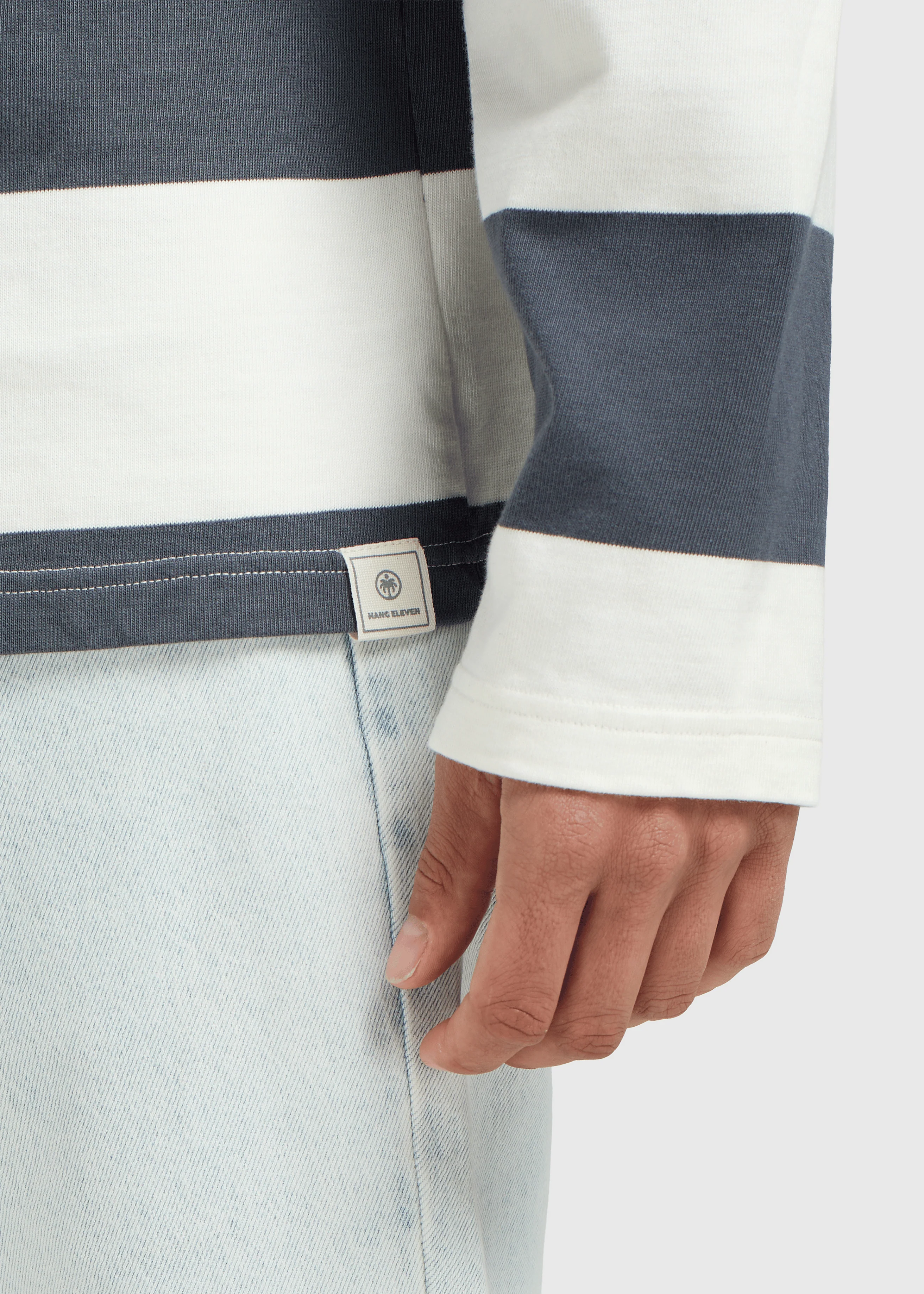 Big Stripe Longsleeve - Ombre Blue - Image 4