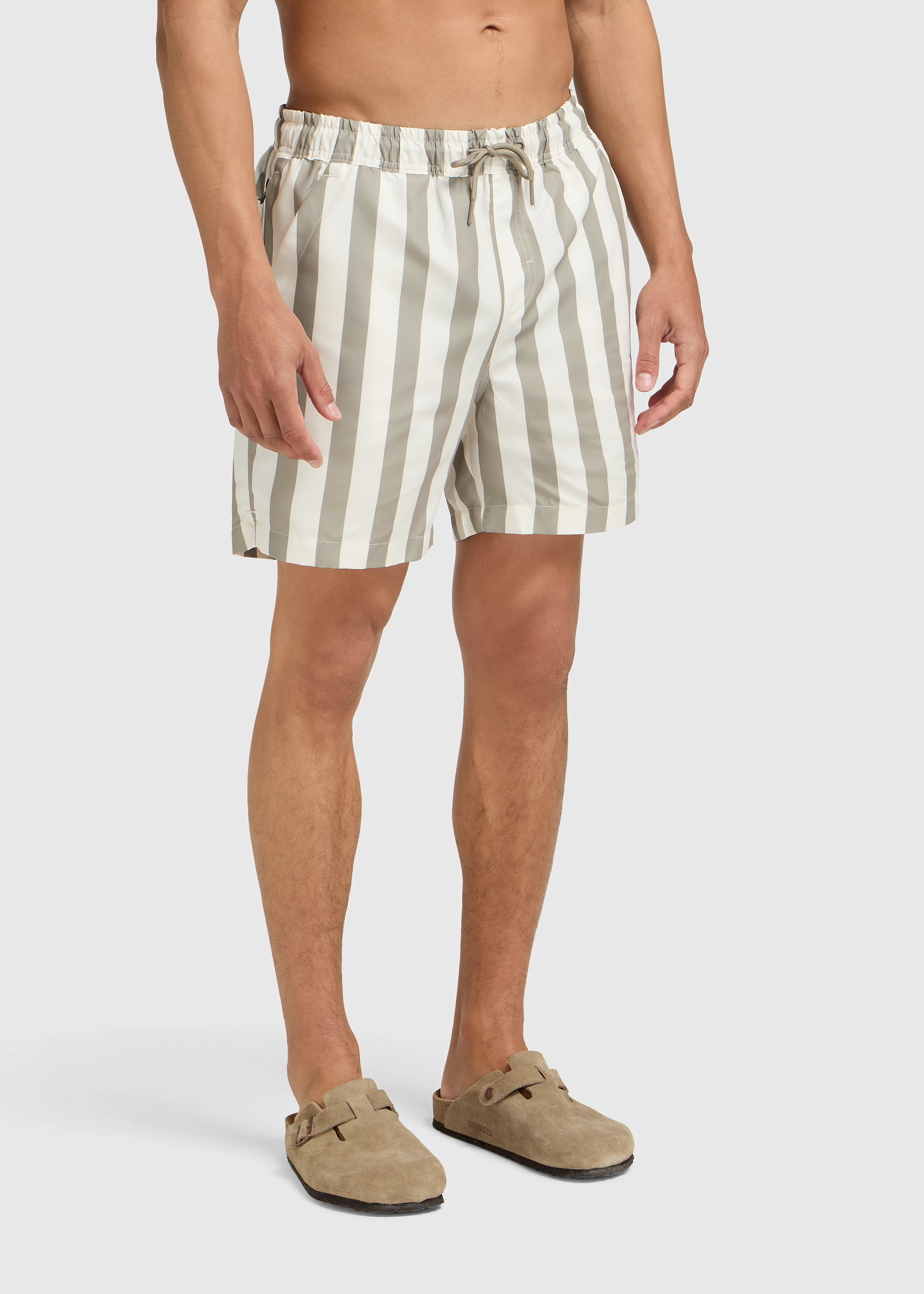 Stripe Swim Short - Light Green - Image 3