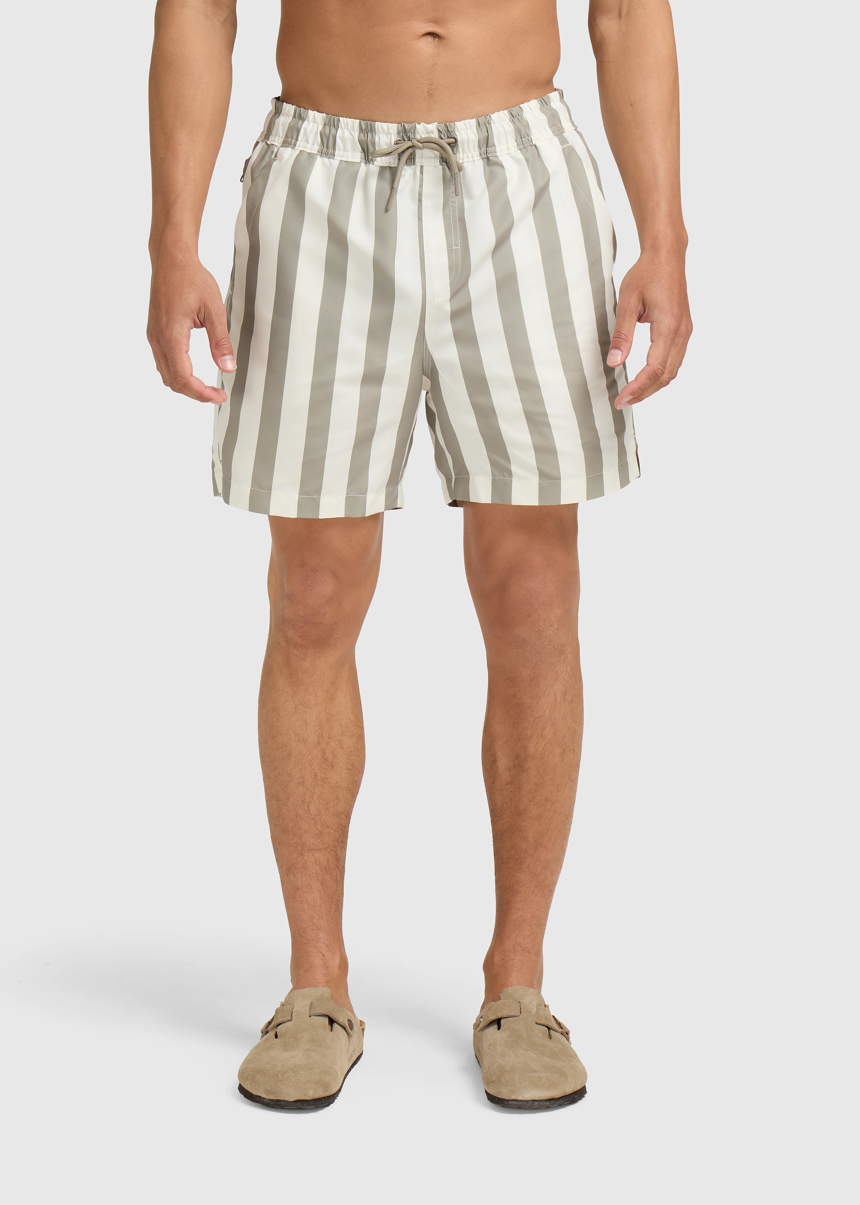 Stripe Swim Short - Light Green - Image 7