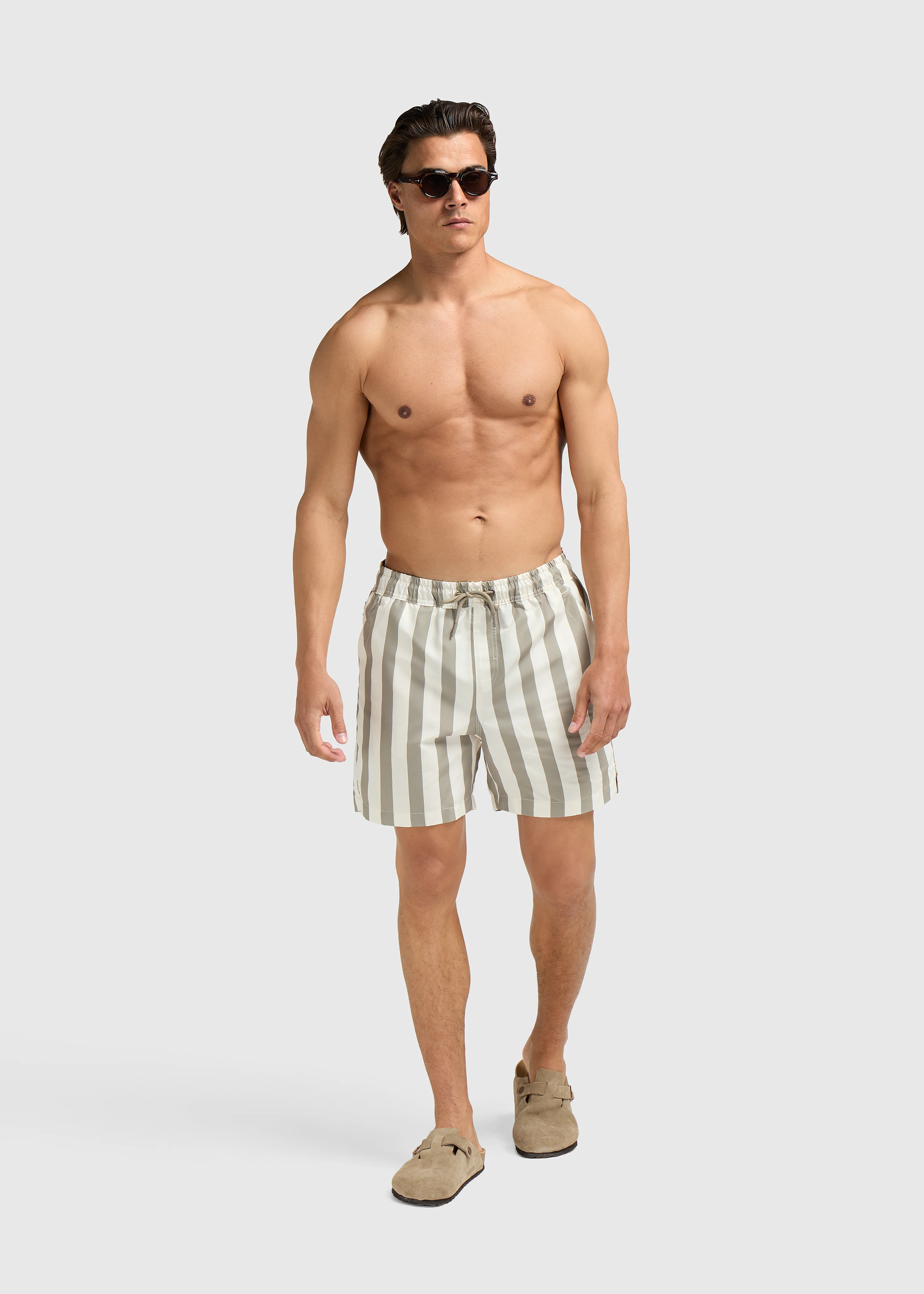 Stripe Swim Short - Light Green - Image 9