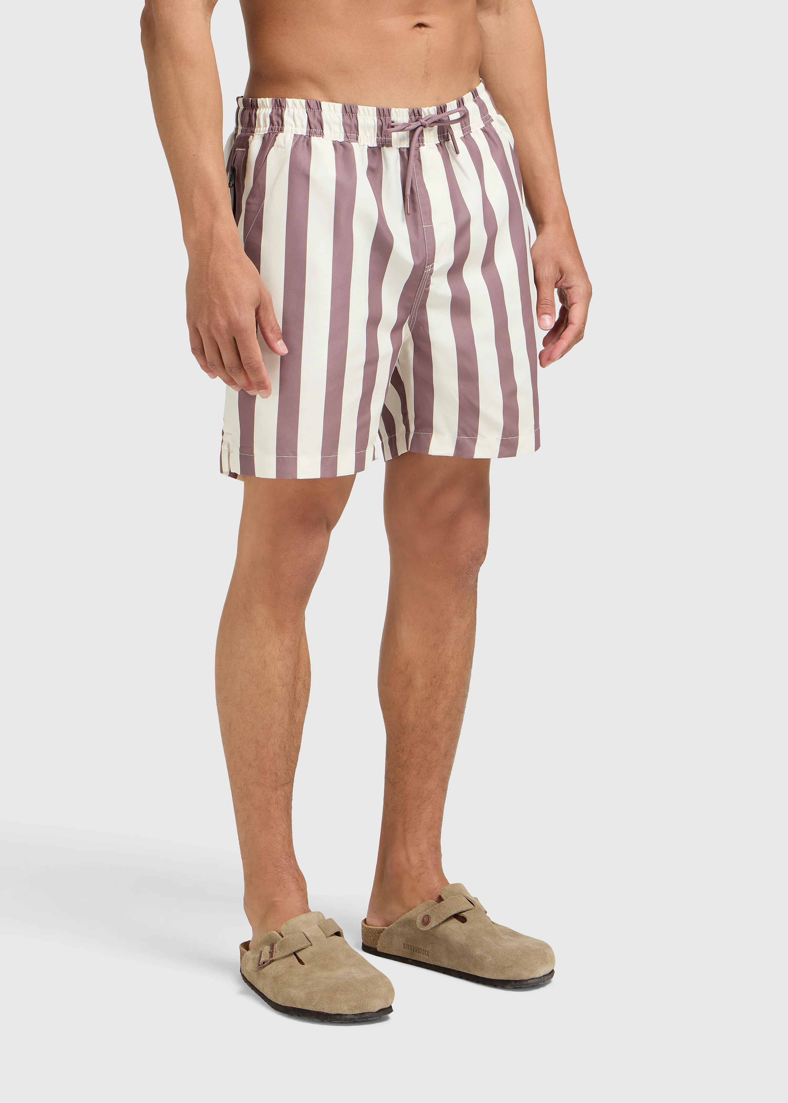 Stripe Swim Short - Mauve - Image 3