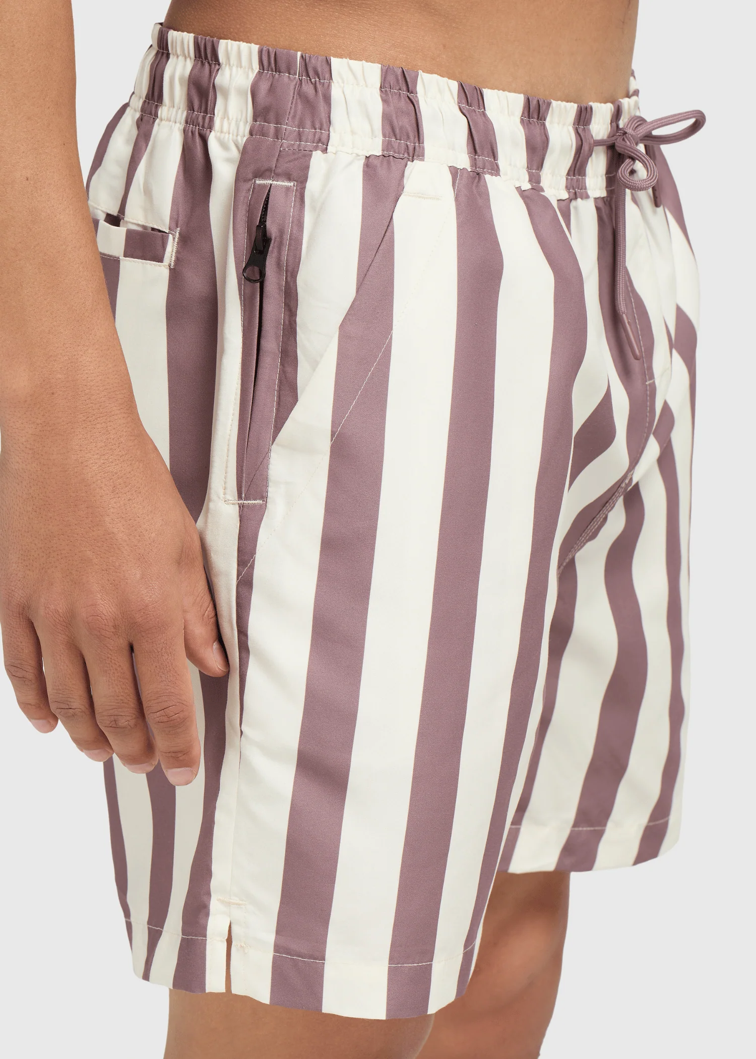 Stripe Swim Short - Mauve - Image 6