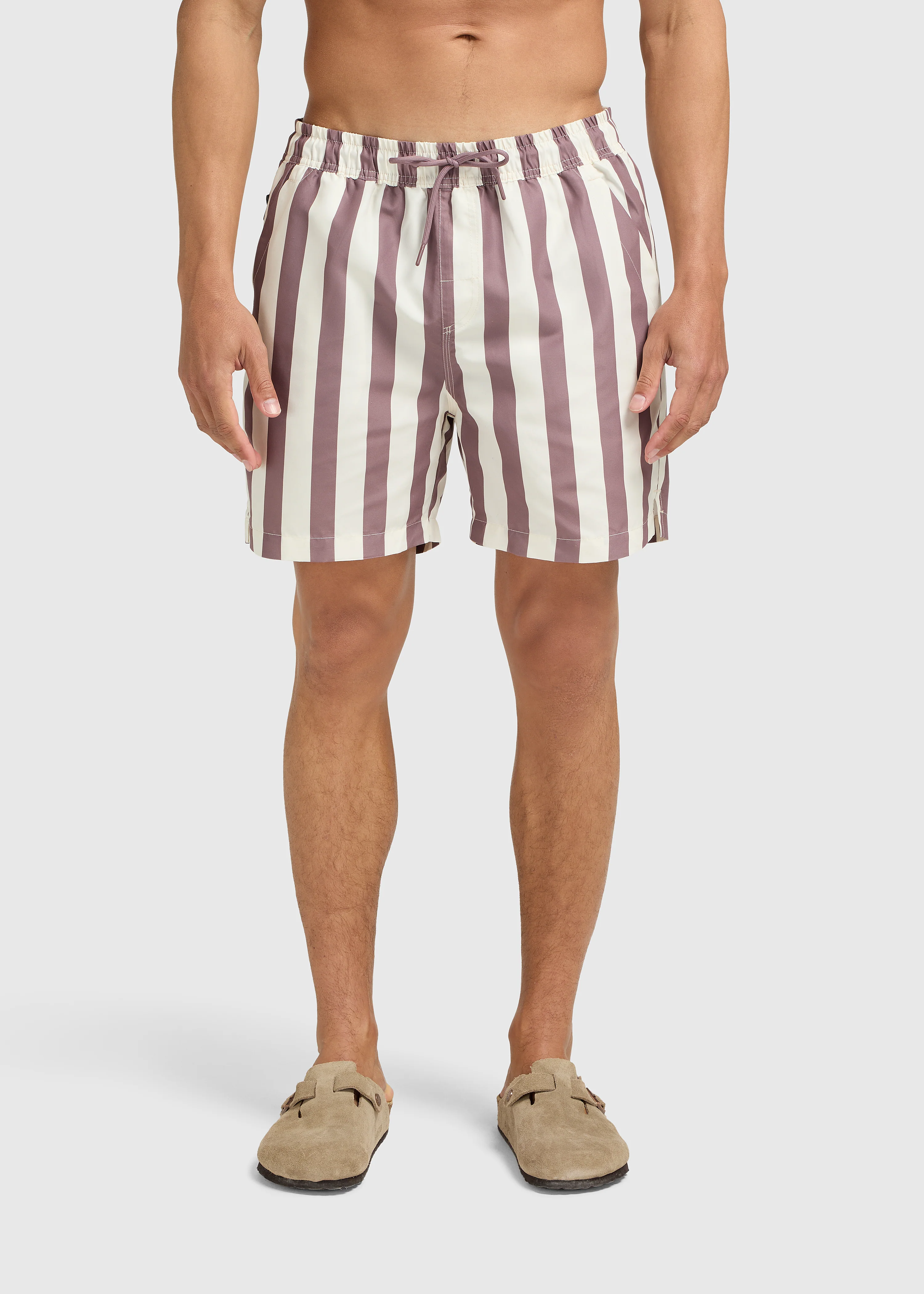 Stripe Swim Short - Mauve - Image 7