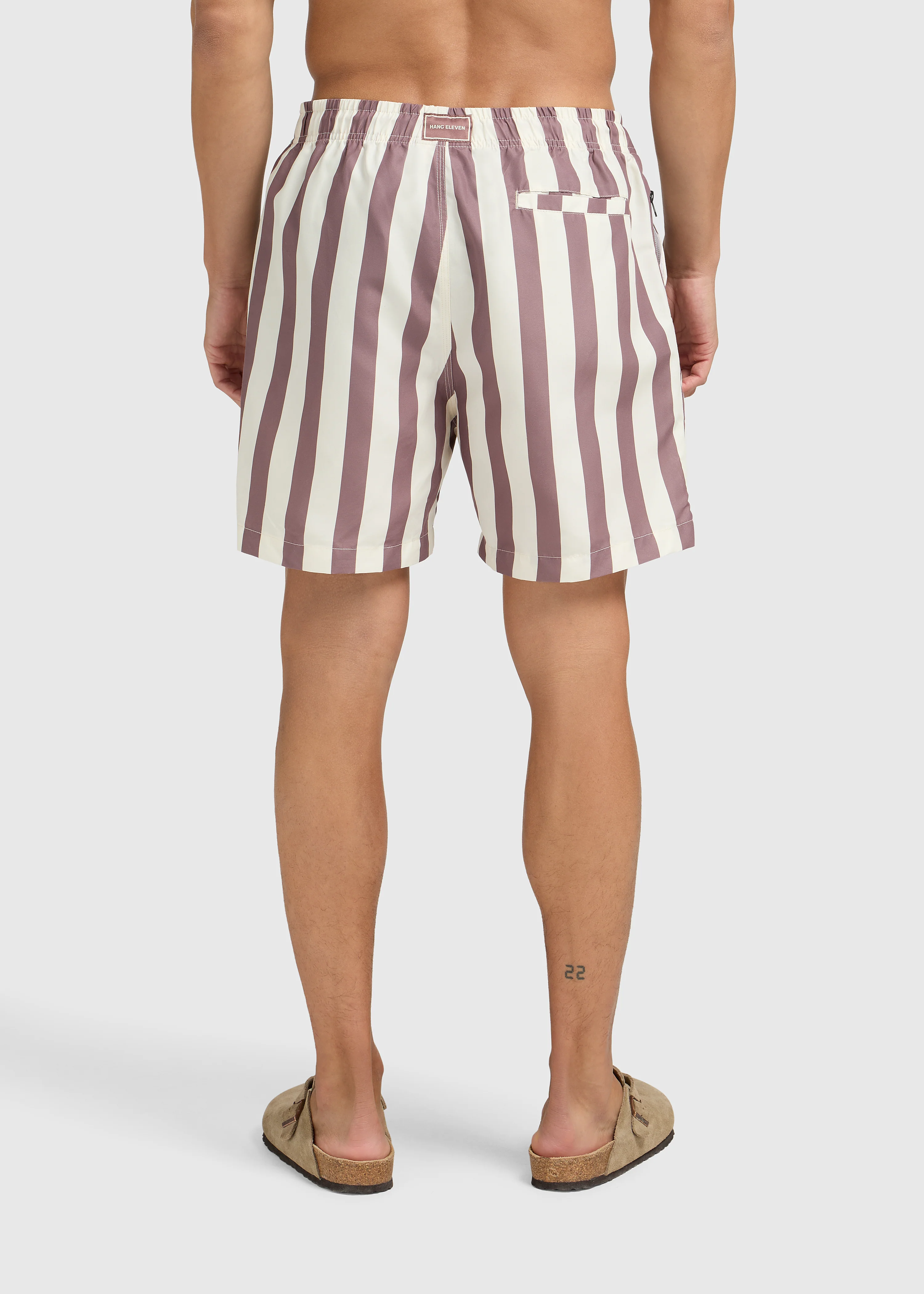 Stripe Swim Short - Mauve - Image 8