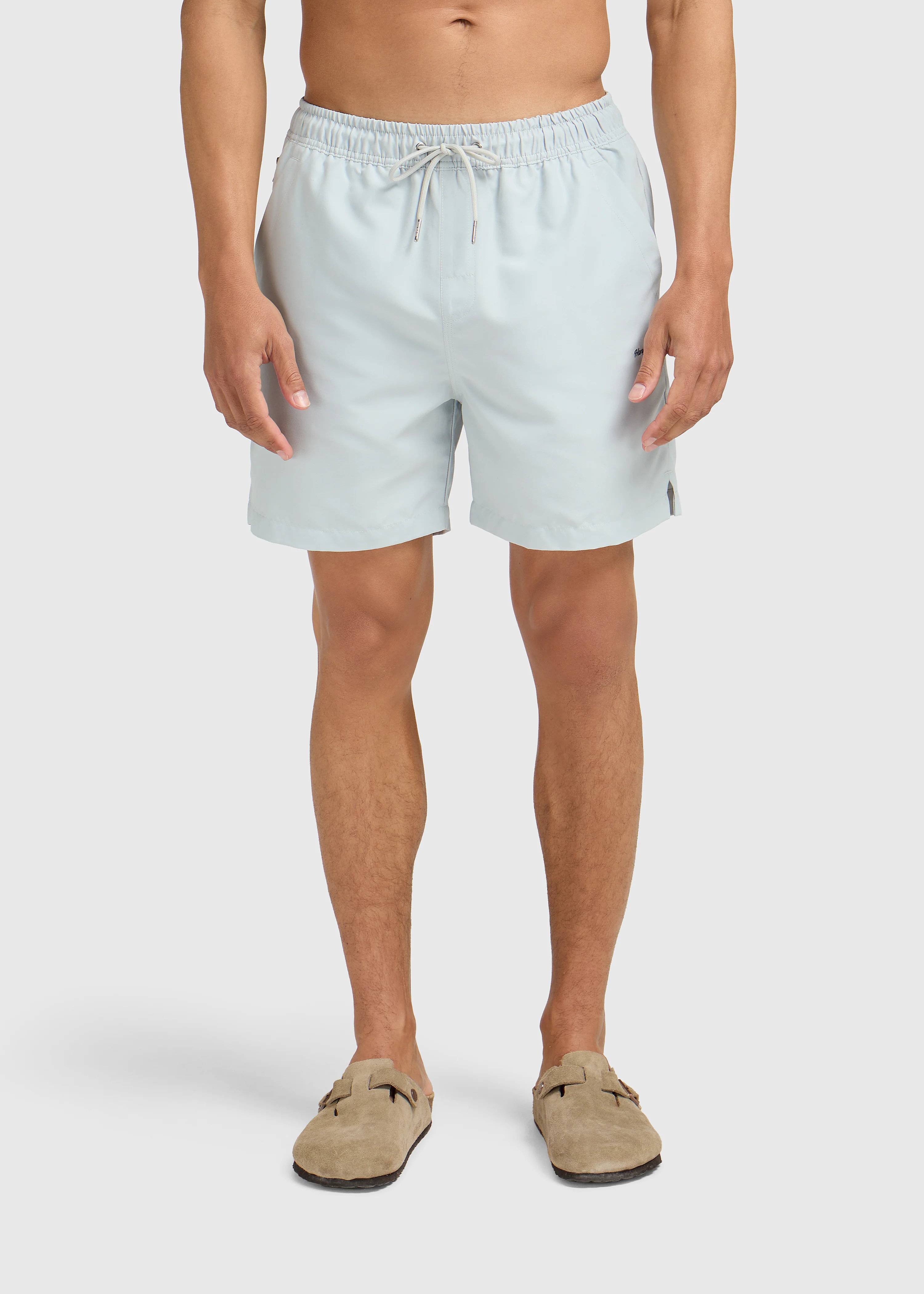 Solid Swim Short - Light Blue - Image 6