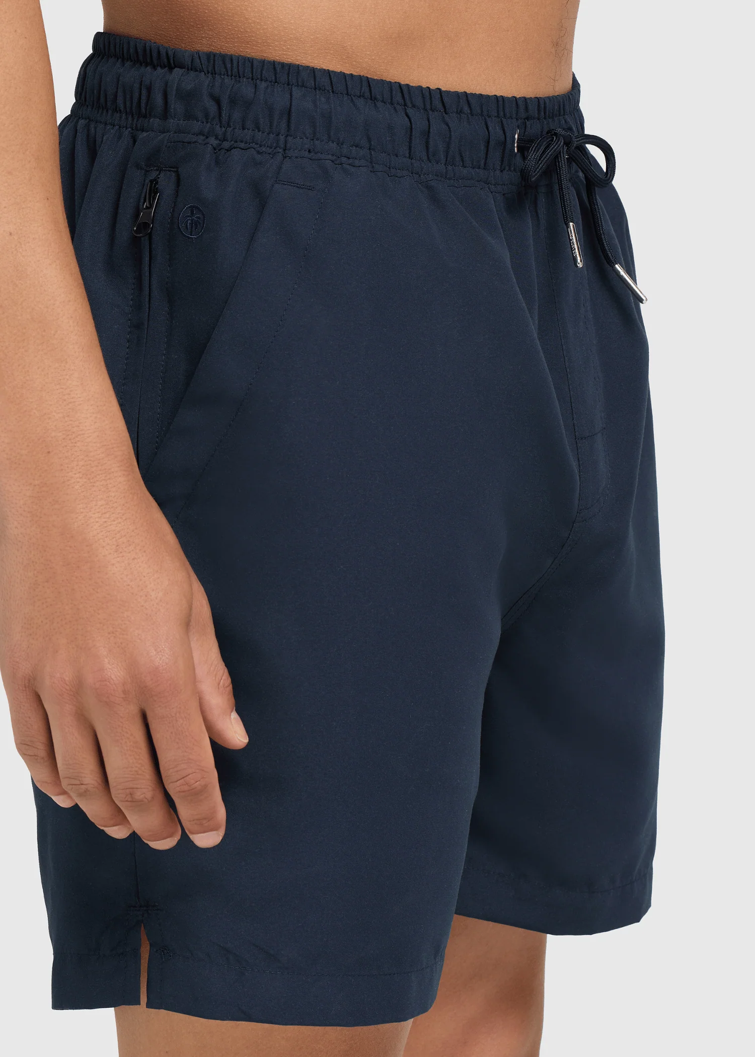 Solid Swim Short - Navy Blue - Image 6