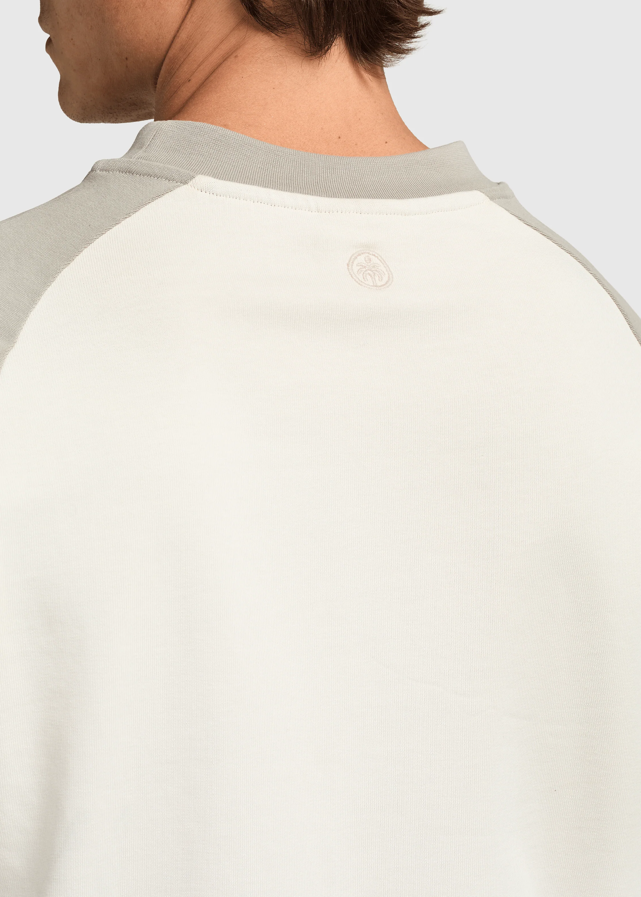 Colour Block Longsleeve - Dove - Image 5