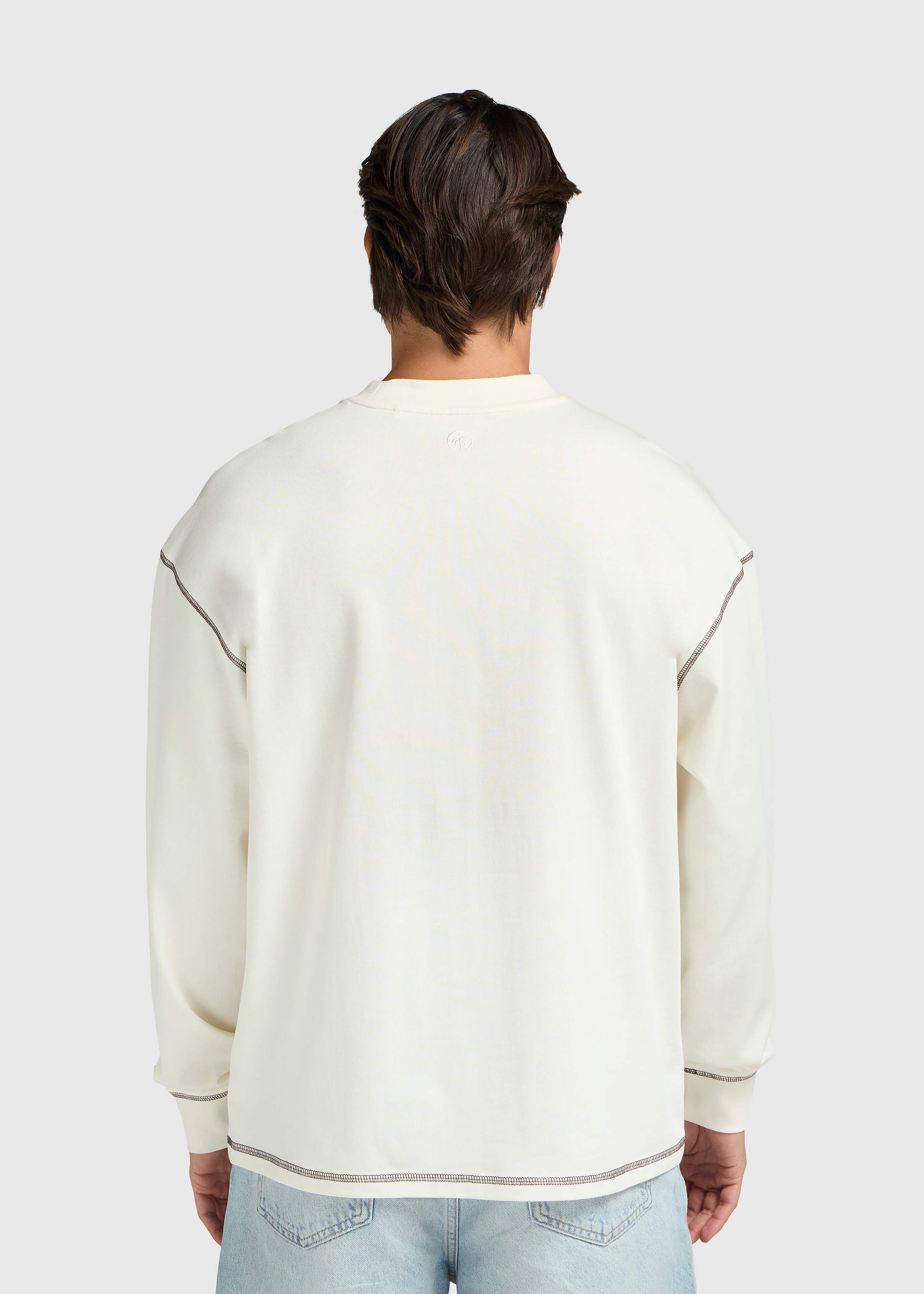 Contrast Longsleeve - Off White - Image 4