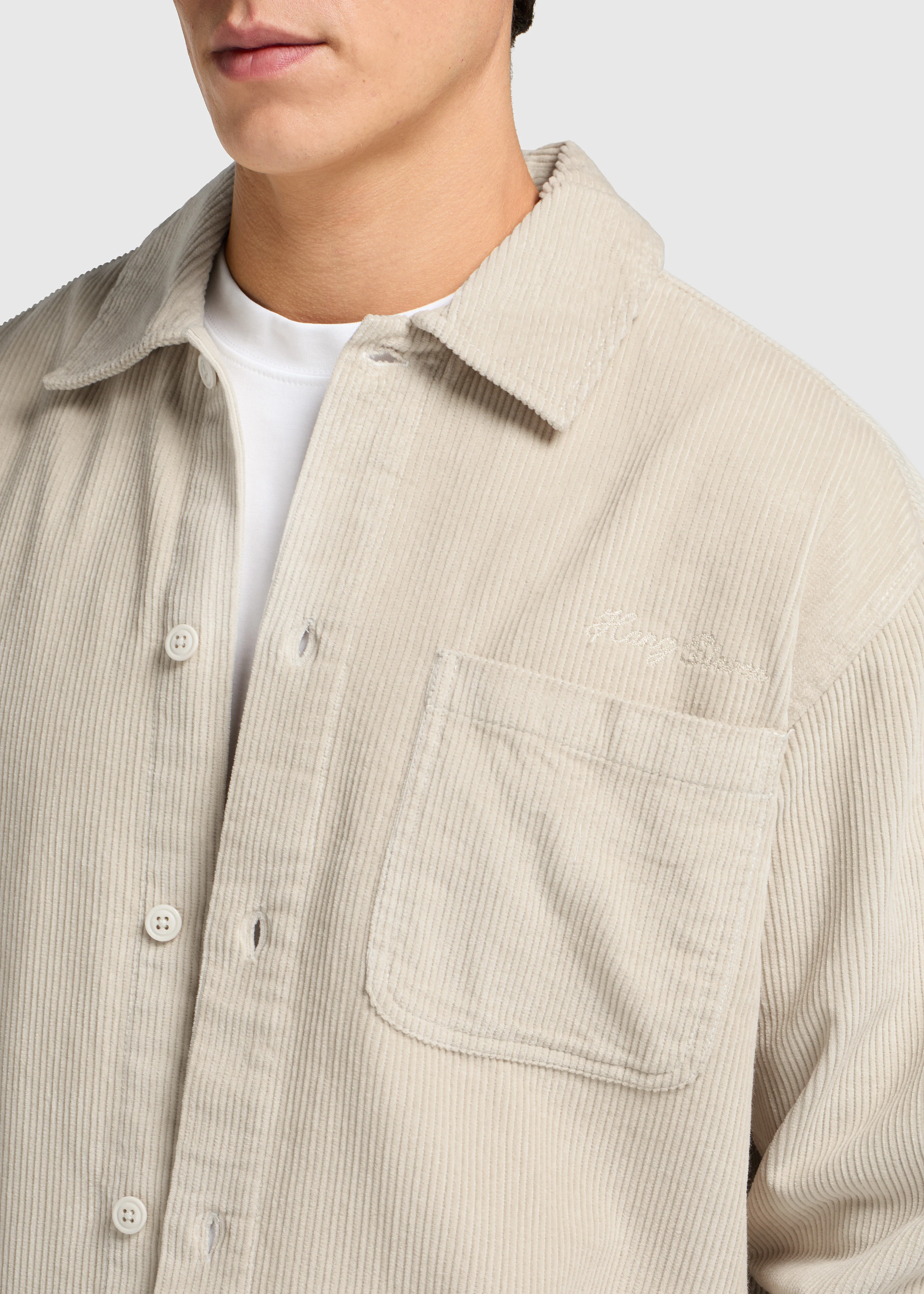 The Corduroy Overshirt - Sand - Image 3