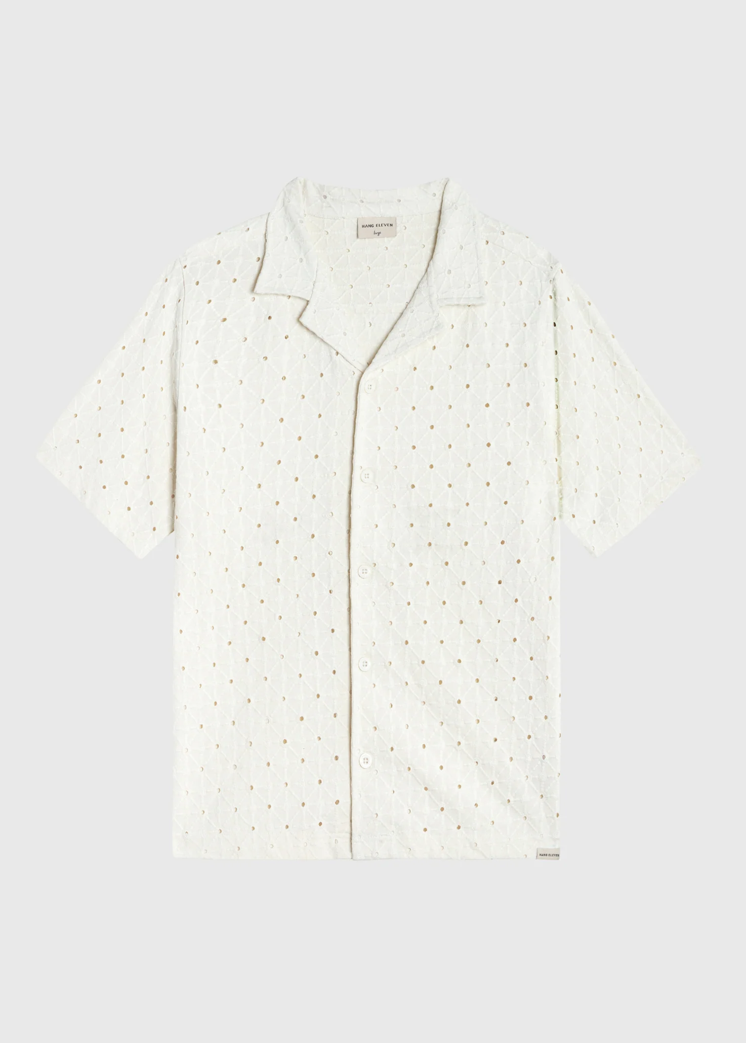 Crochet Sunrise Shirt - White Sand - Image 6