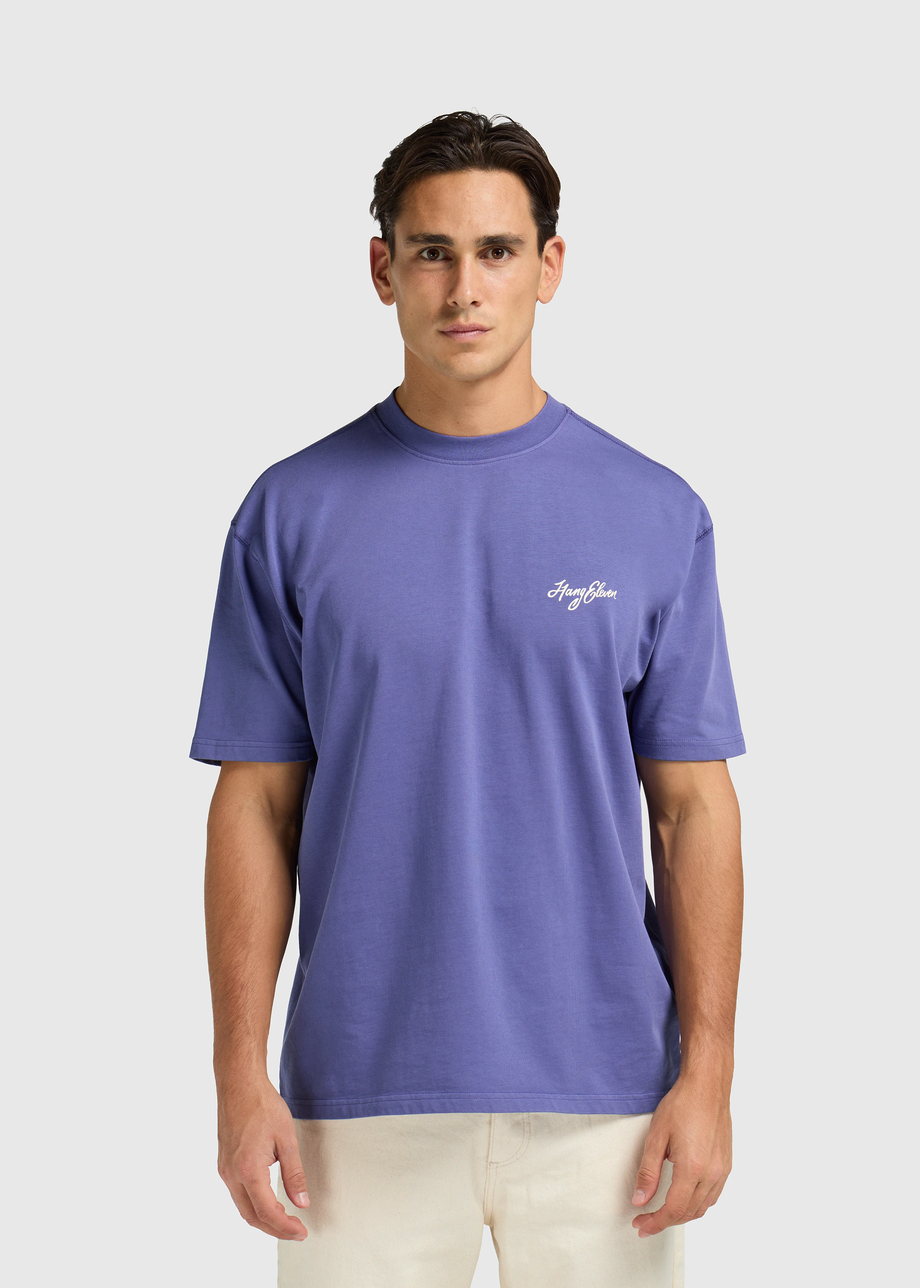 Cursive Tee - Kobalt Blue - Image 2