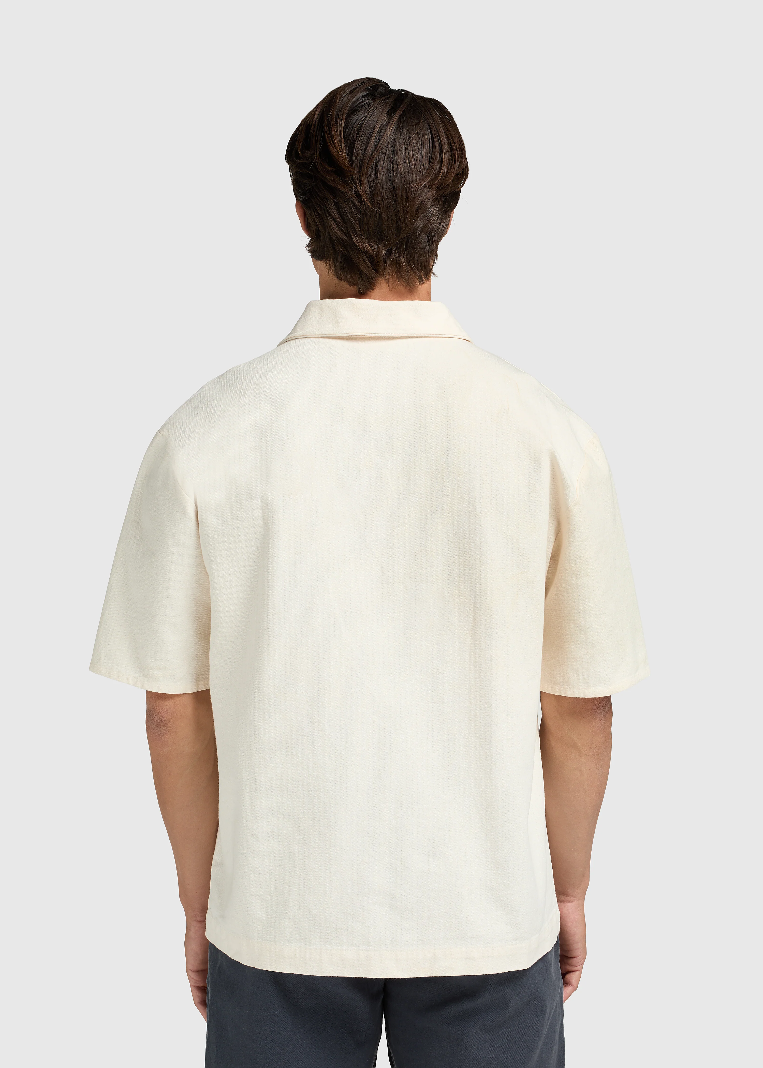 Herringbone Resort Shirt - White Sand - Image 2