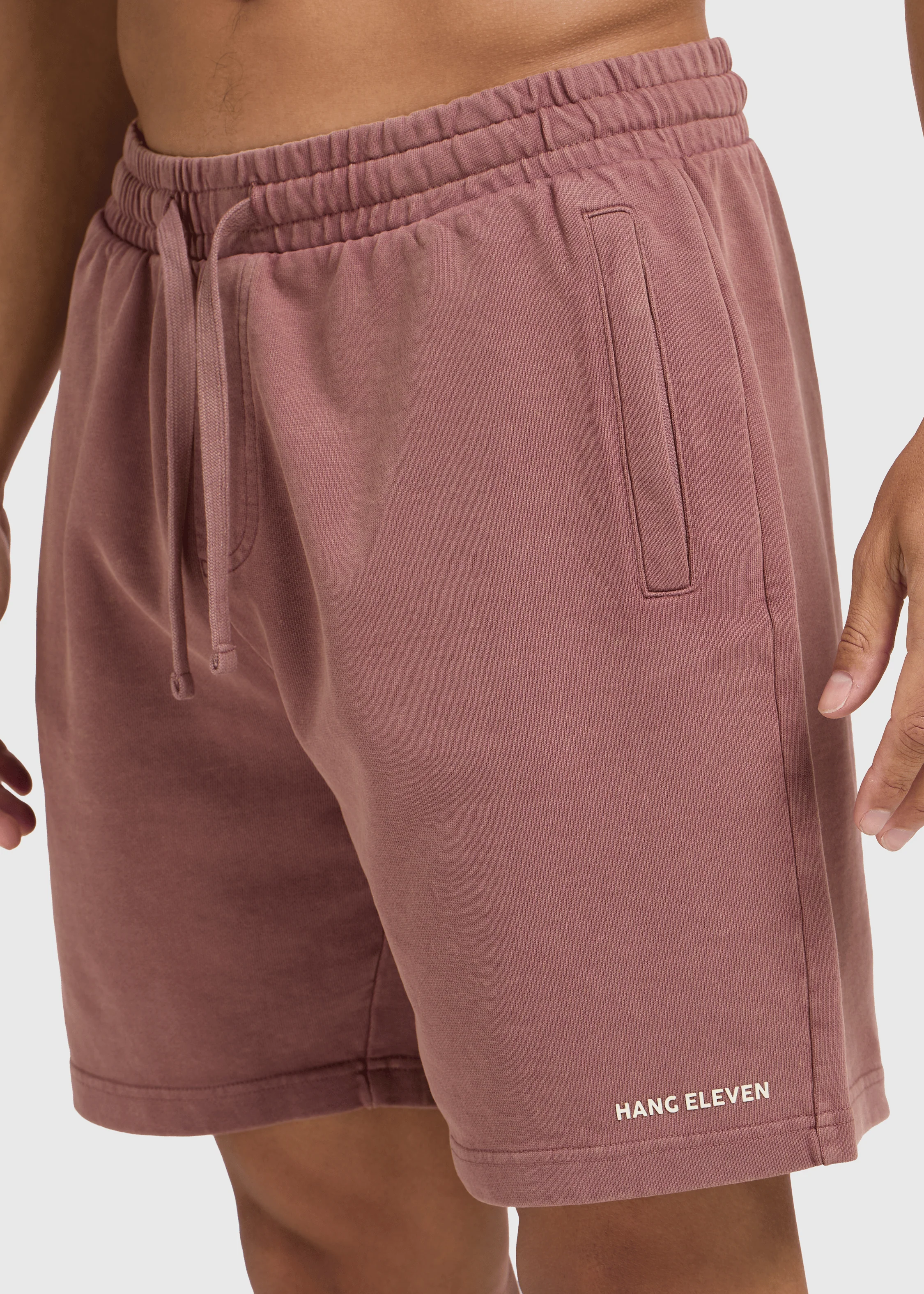 Washed Essential Sweat Short - Red - Image 3