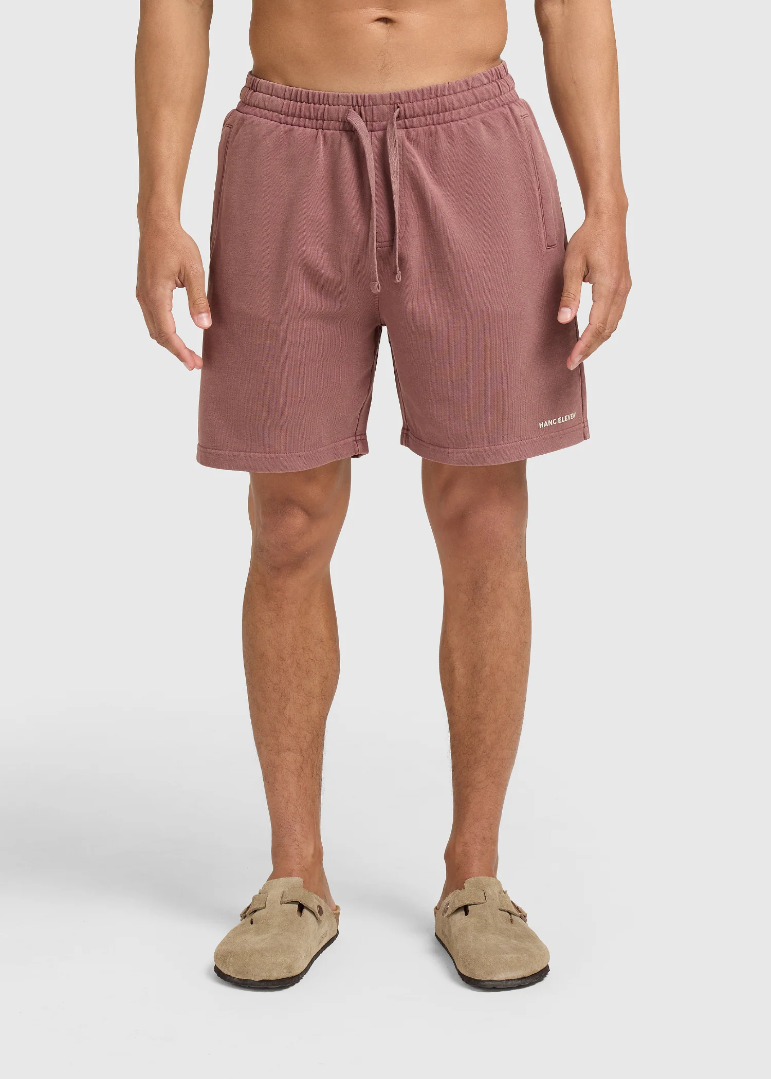 Washed Essential Sweat Short - Red - Image 4