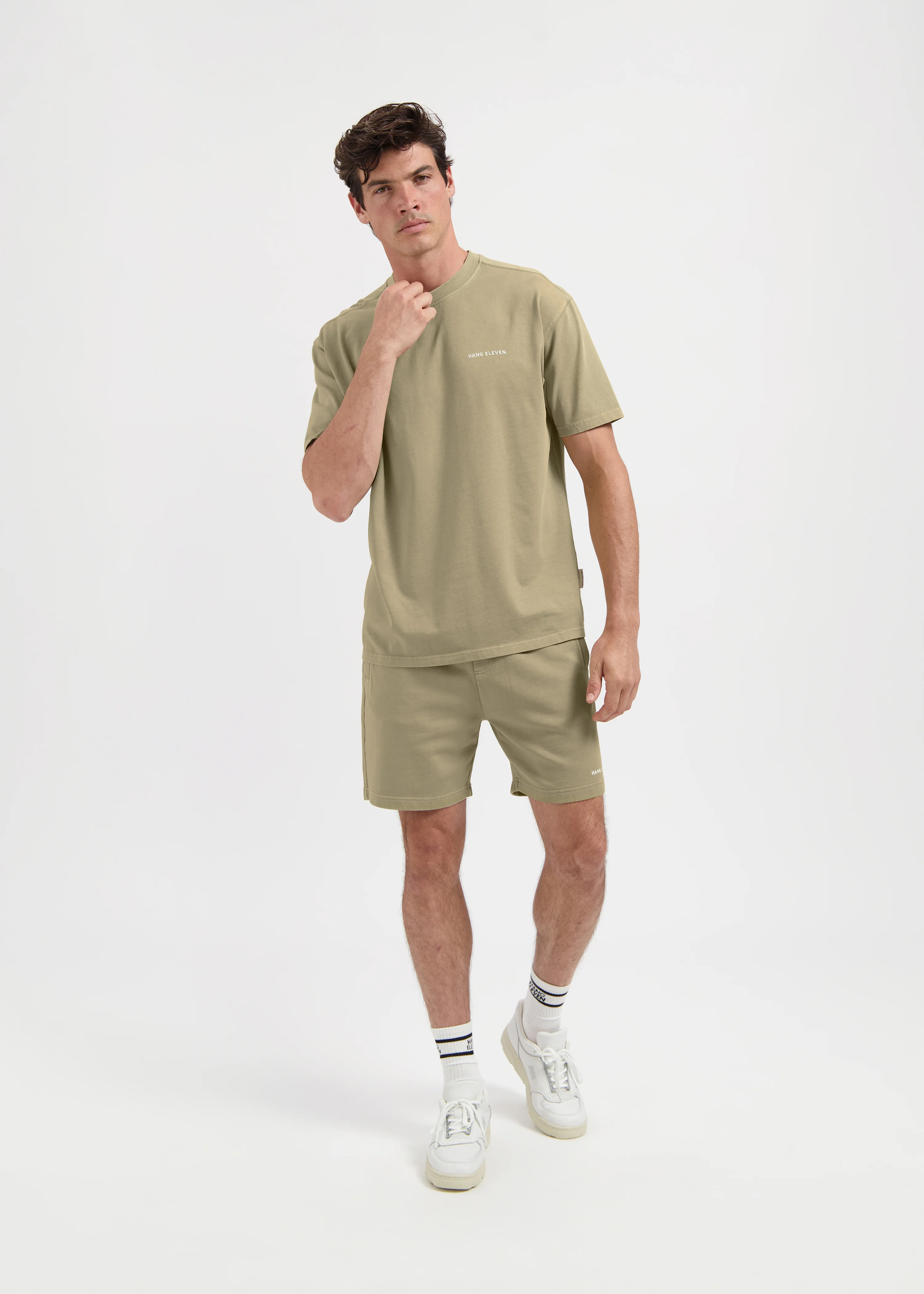 Washed Essential Tee - Slate Green - Image 5