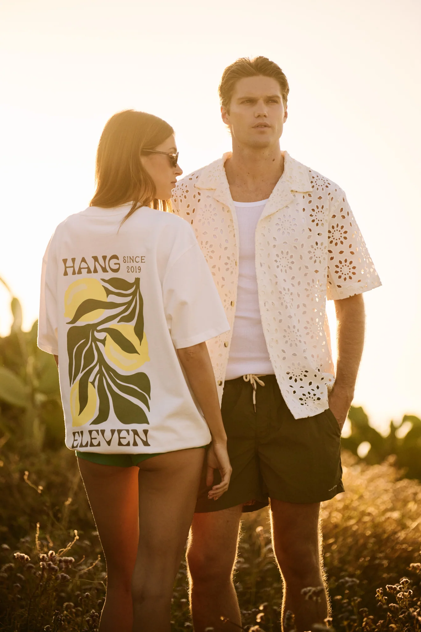 Flower Crochet Shirt - White Sand - Image 5