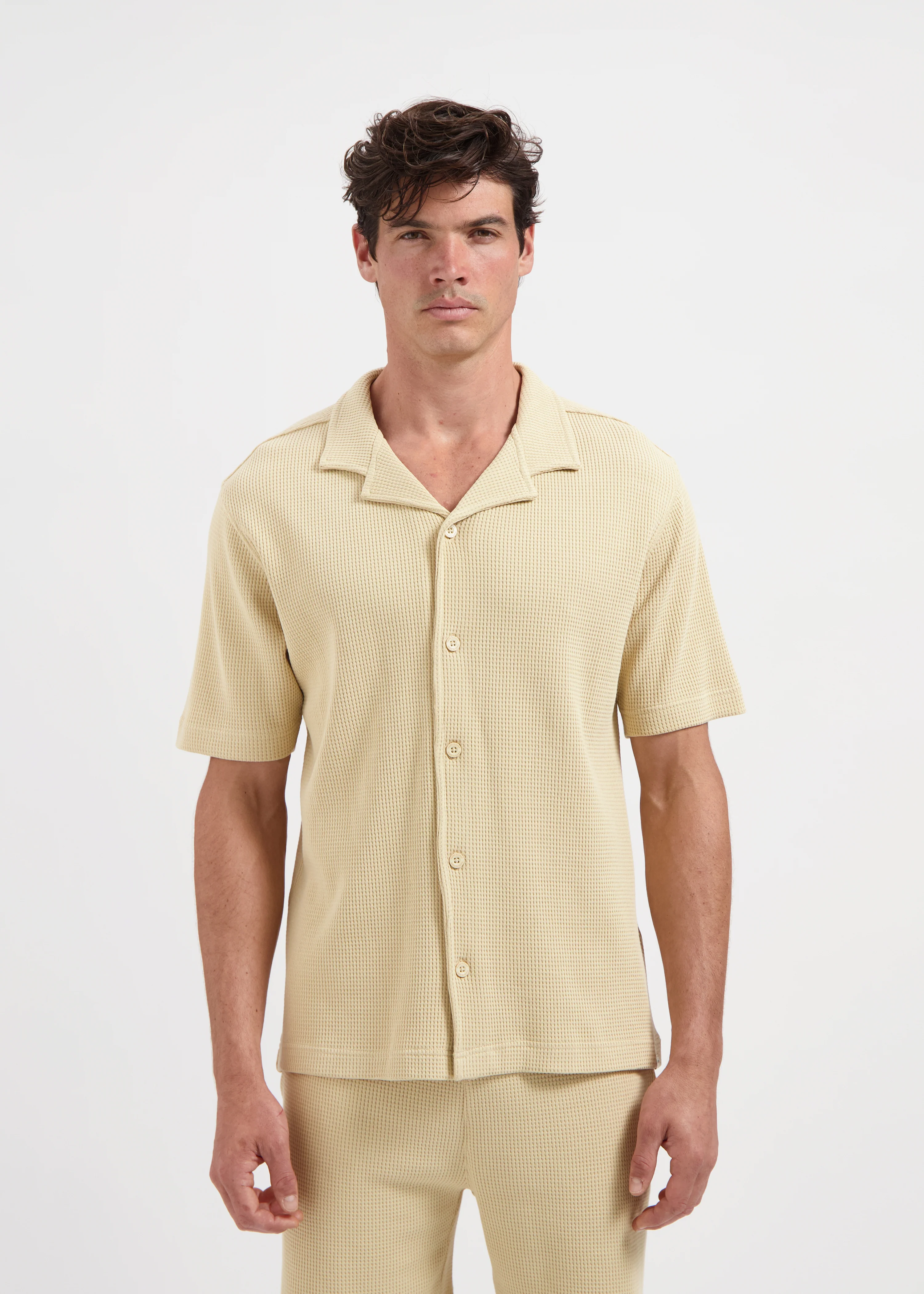 Waffle Shirt - Beige