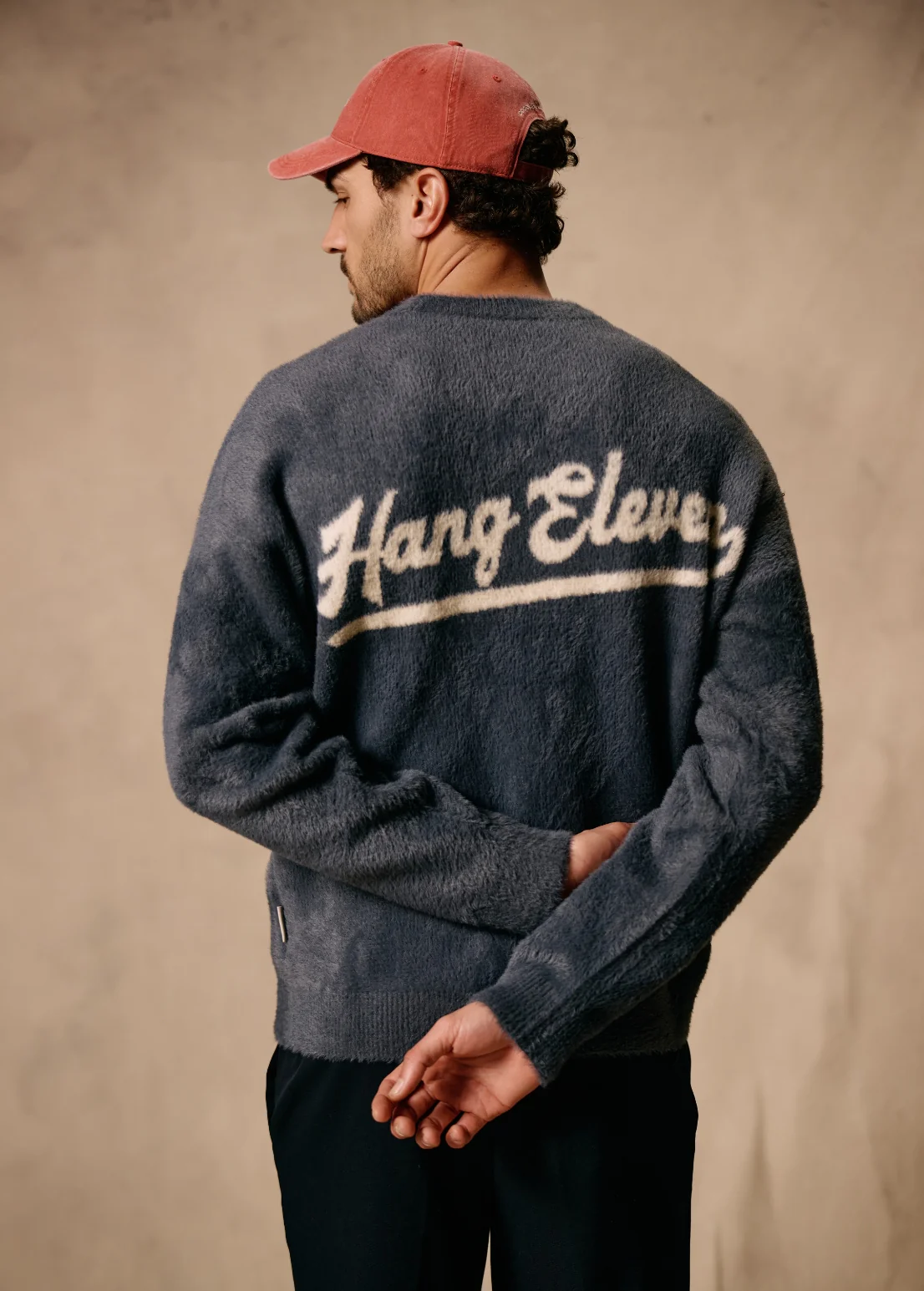 Hairy Brand Crewneck - Ombre Blue - Image 5