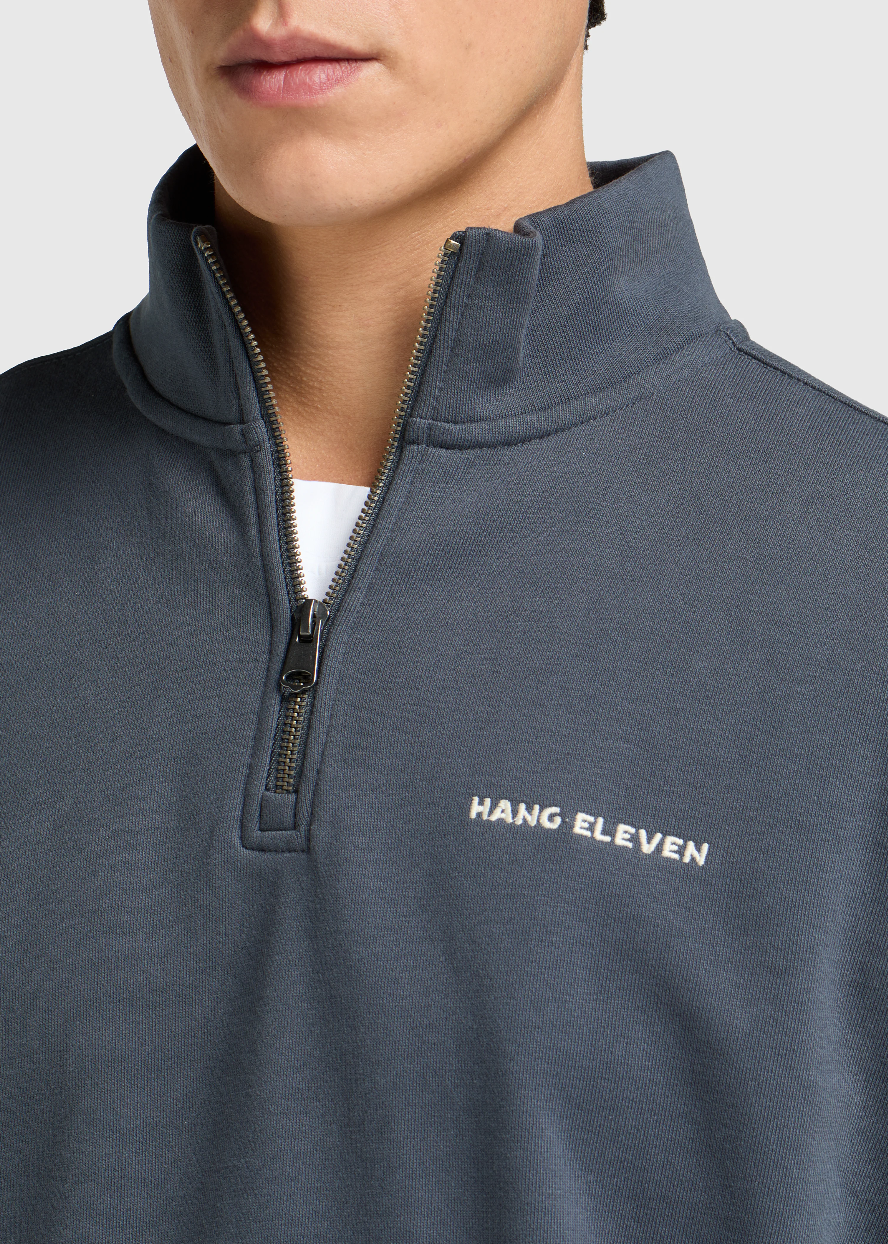Half Zip Sweater - Ombre Blue - Image 3
