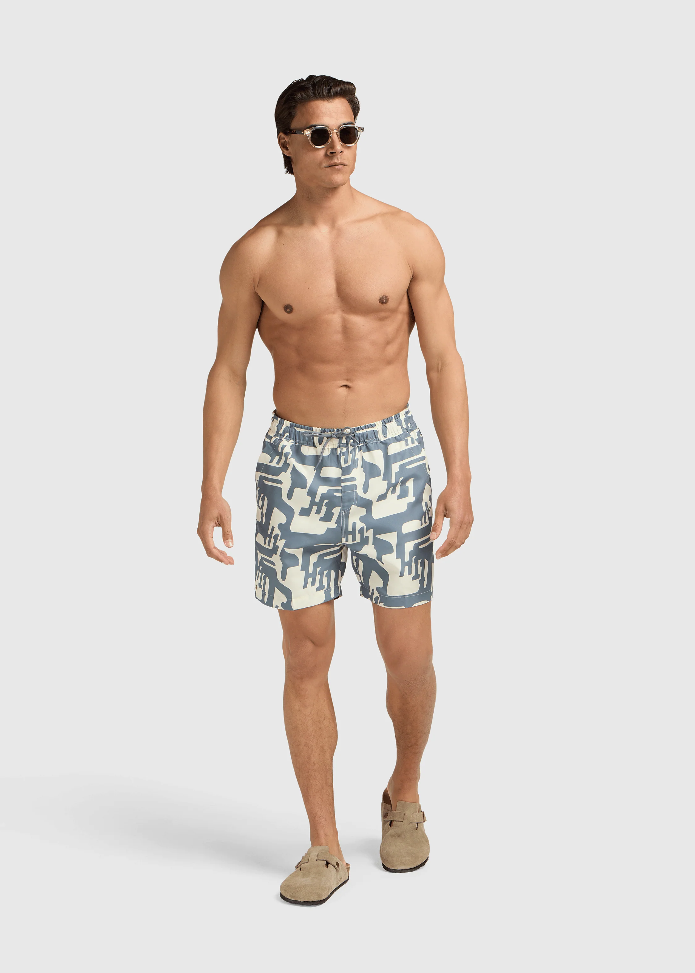 H11 Swim short - Washed Stone Grey - Image 8