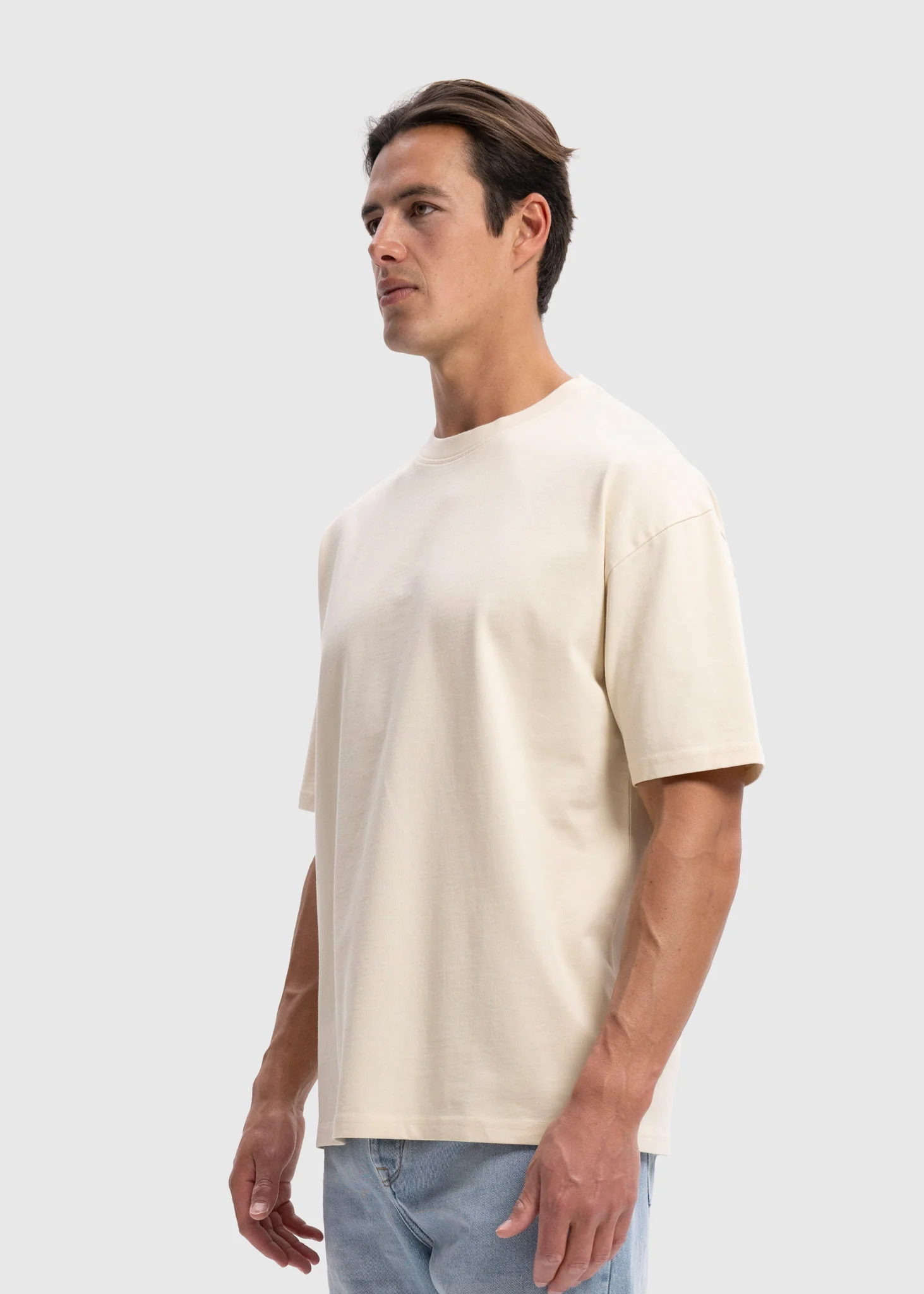 Heavy Oversized Premium Tee - Sand - Image 2