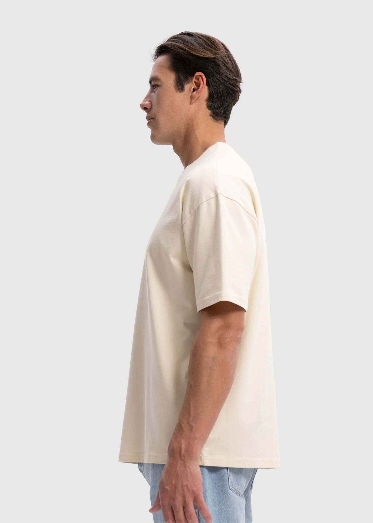 Heavy Oversized Premium Tee - Sand - Image 3