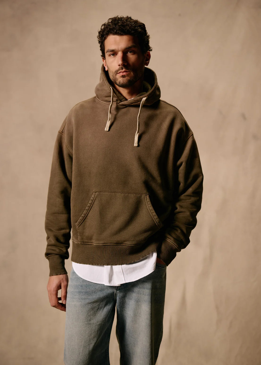 Heavy Gradient Hoodie - Brown - Image 8