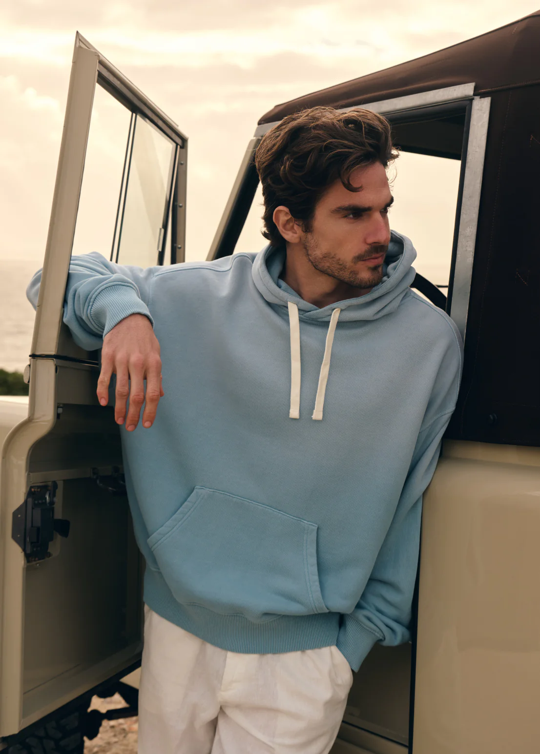 Heavy Gradient Hoodie - Light Blue - Image 5