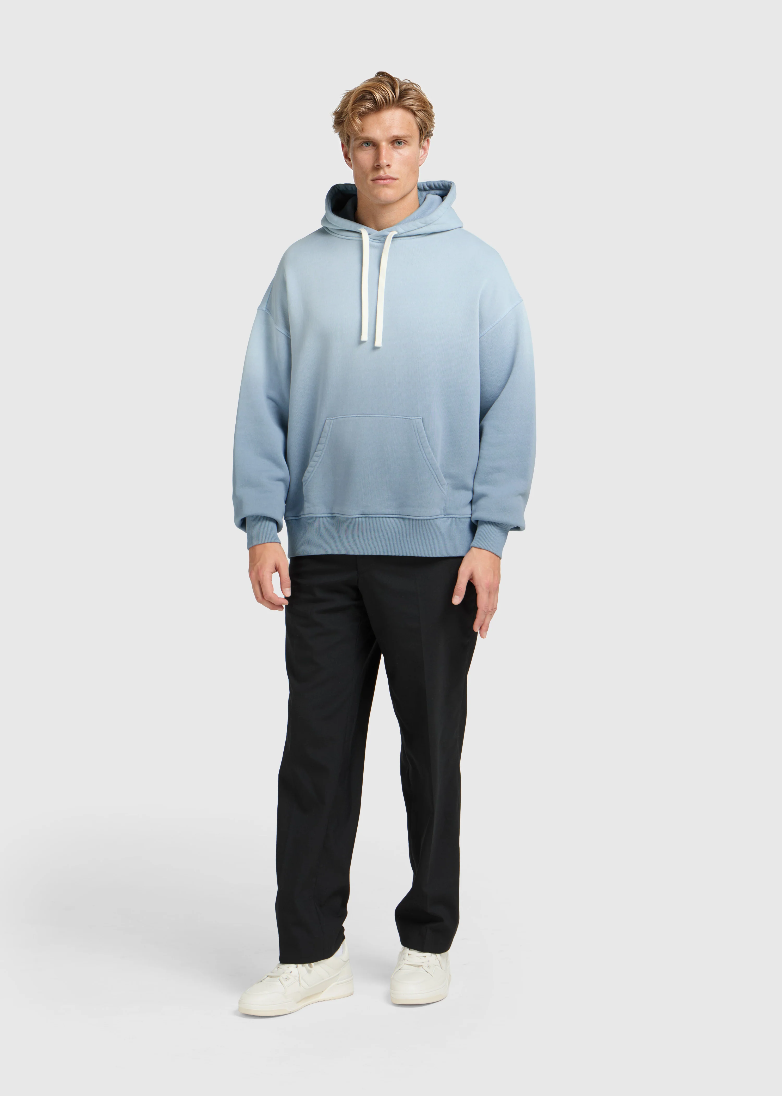 Heavy Gradient Hoodie - Light Blue - Image 7