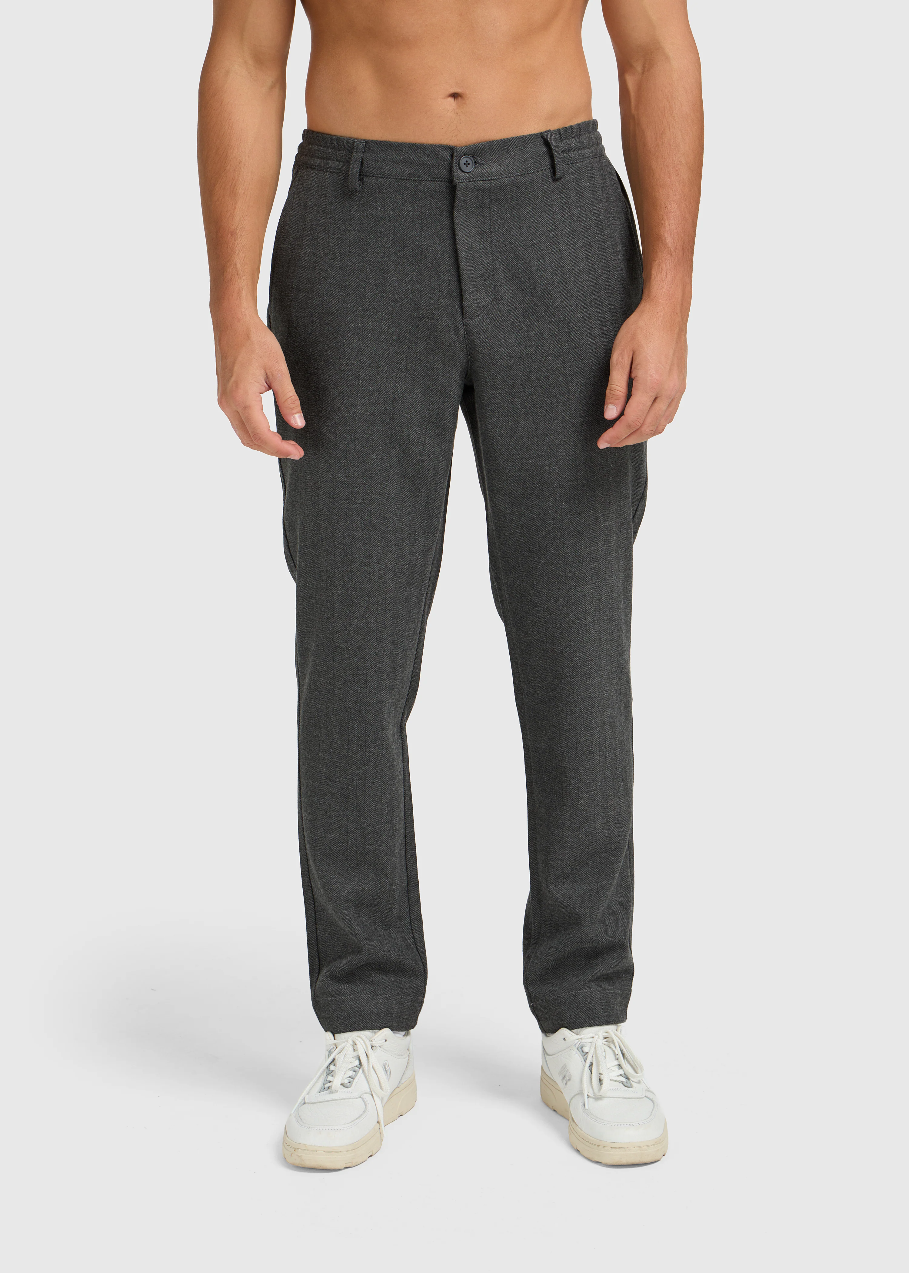 The Herringbone Trouser - Anthracite