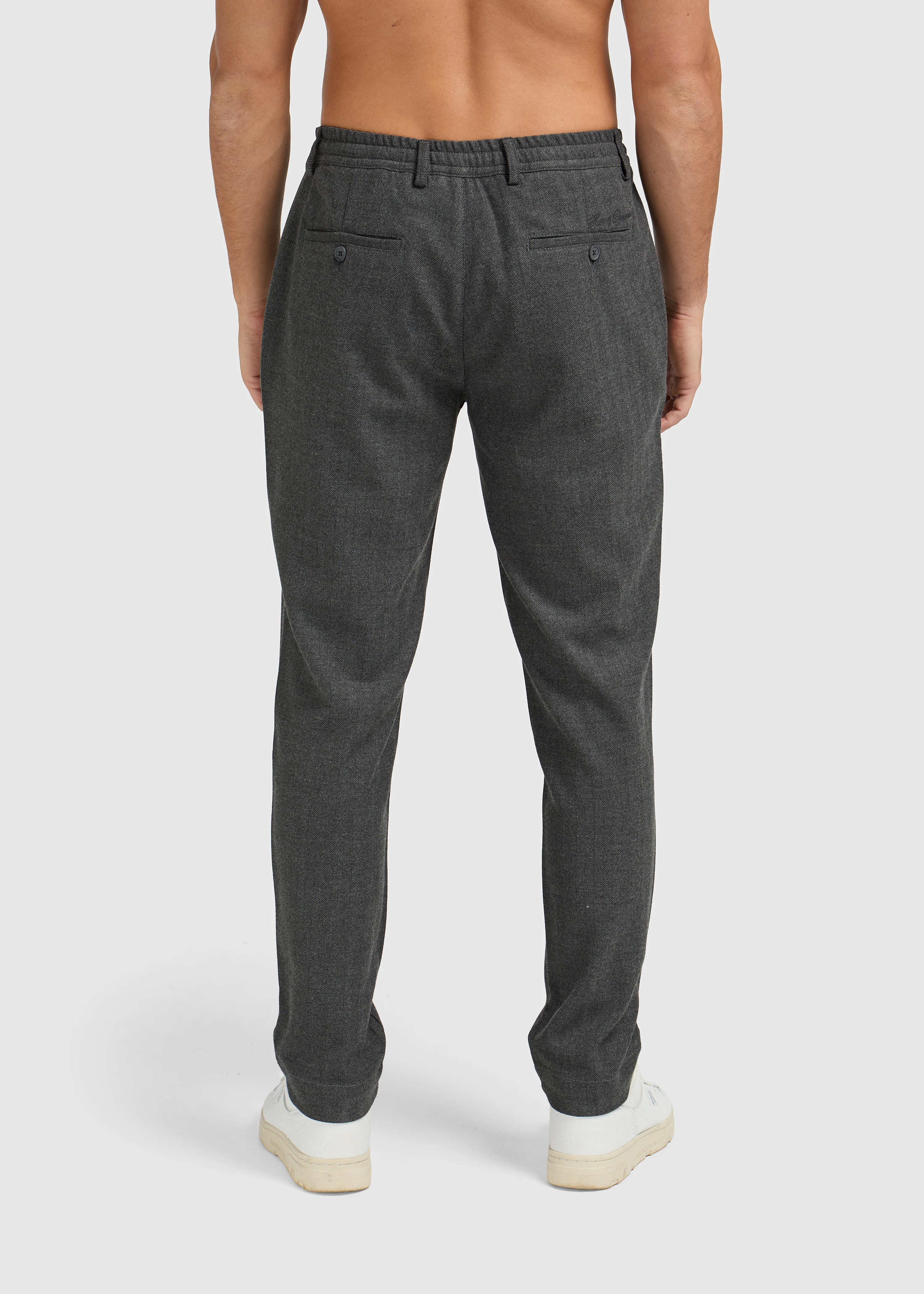 The Herringbone Trouser - Anthracite - Image 2