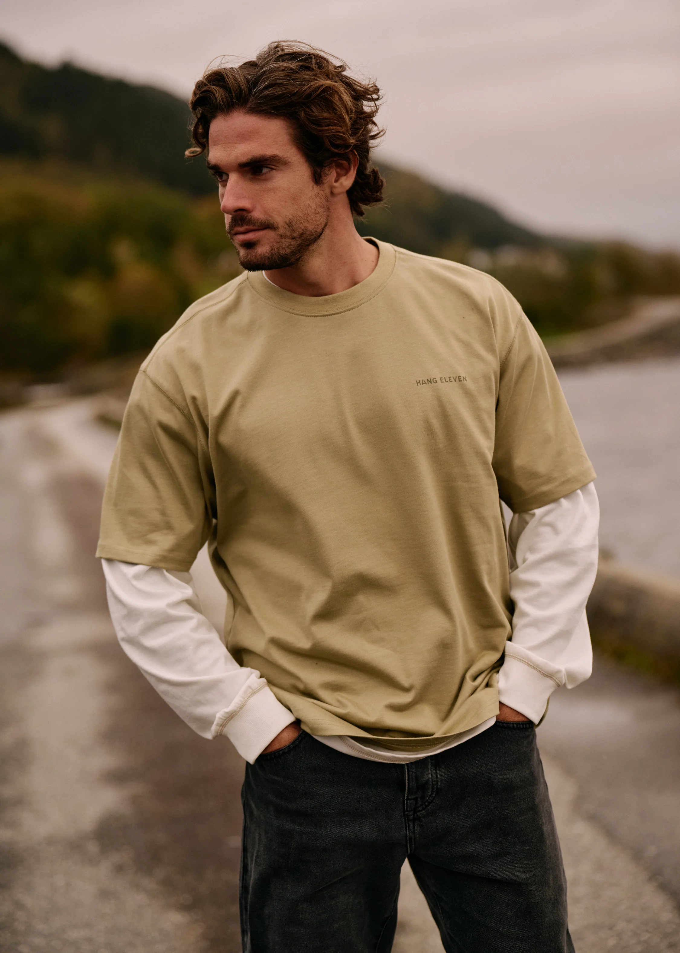 HNGLVN Tee - Slate Green - Image 4