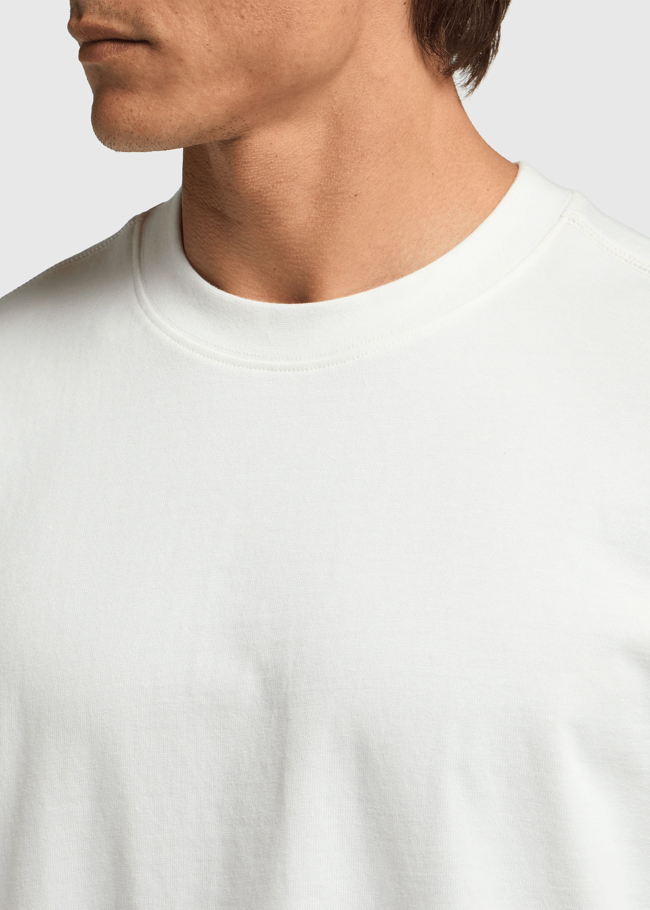 Oversized Basic Tee - Off White - Image 3