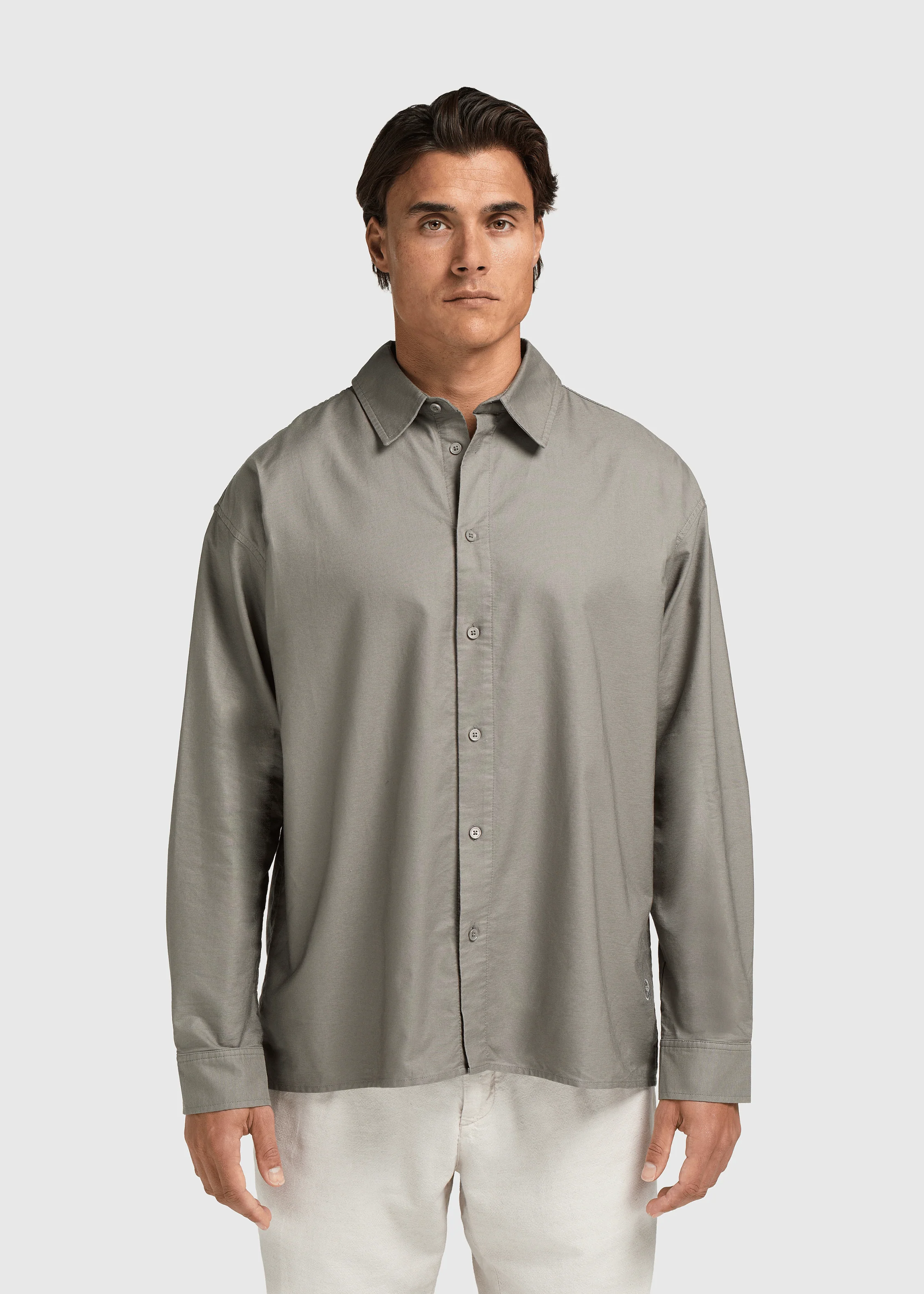 Oxford Shirt - Stone Green - Image 2