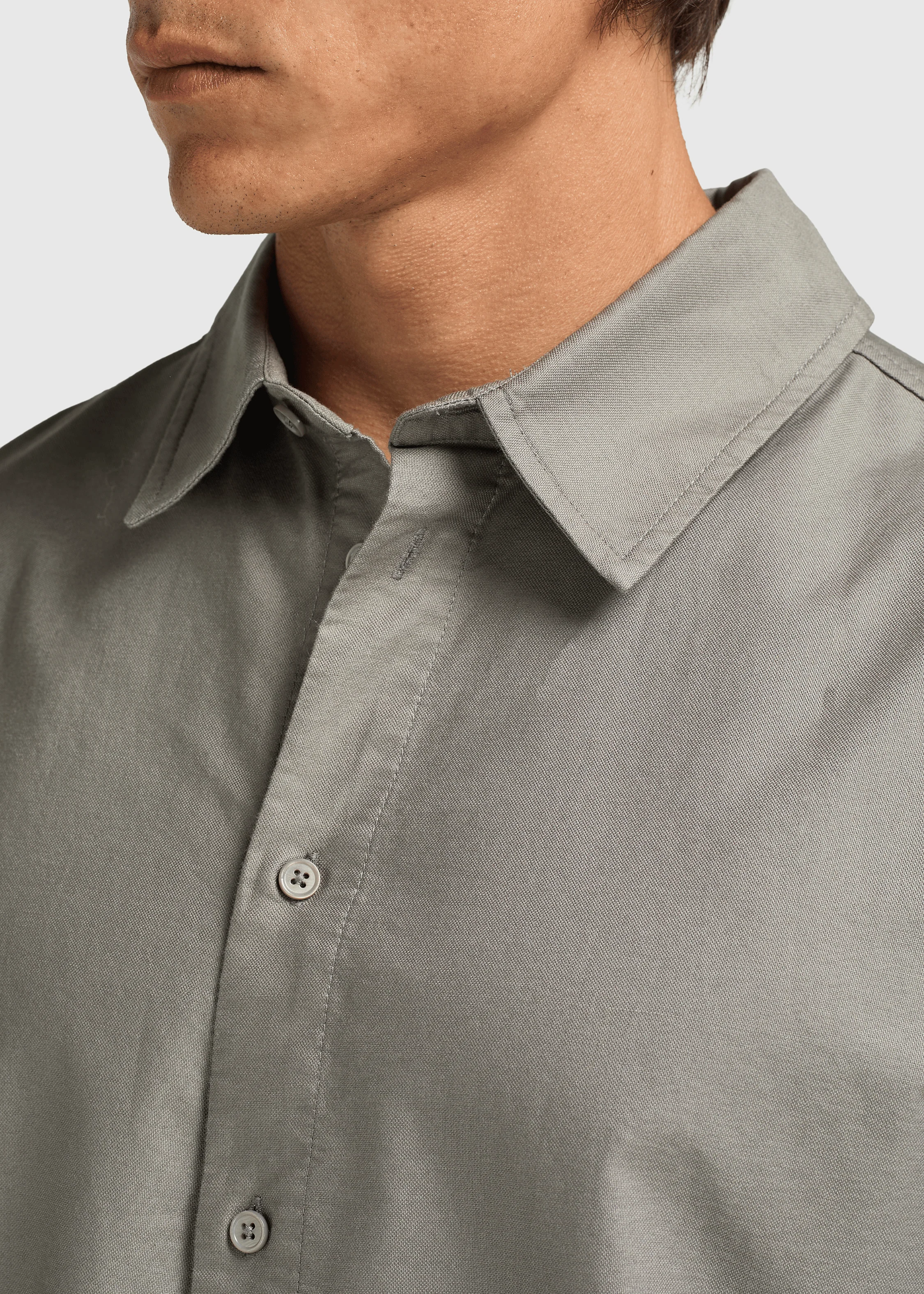 Oxford Shirt - Stone Green - Image 6