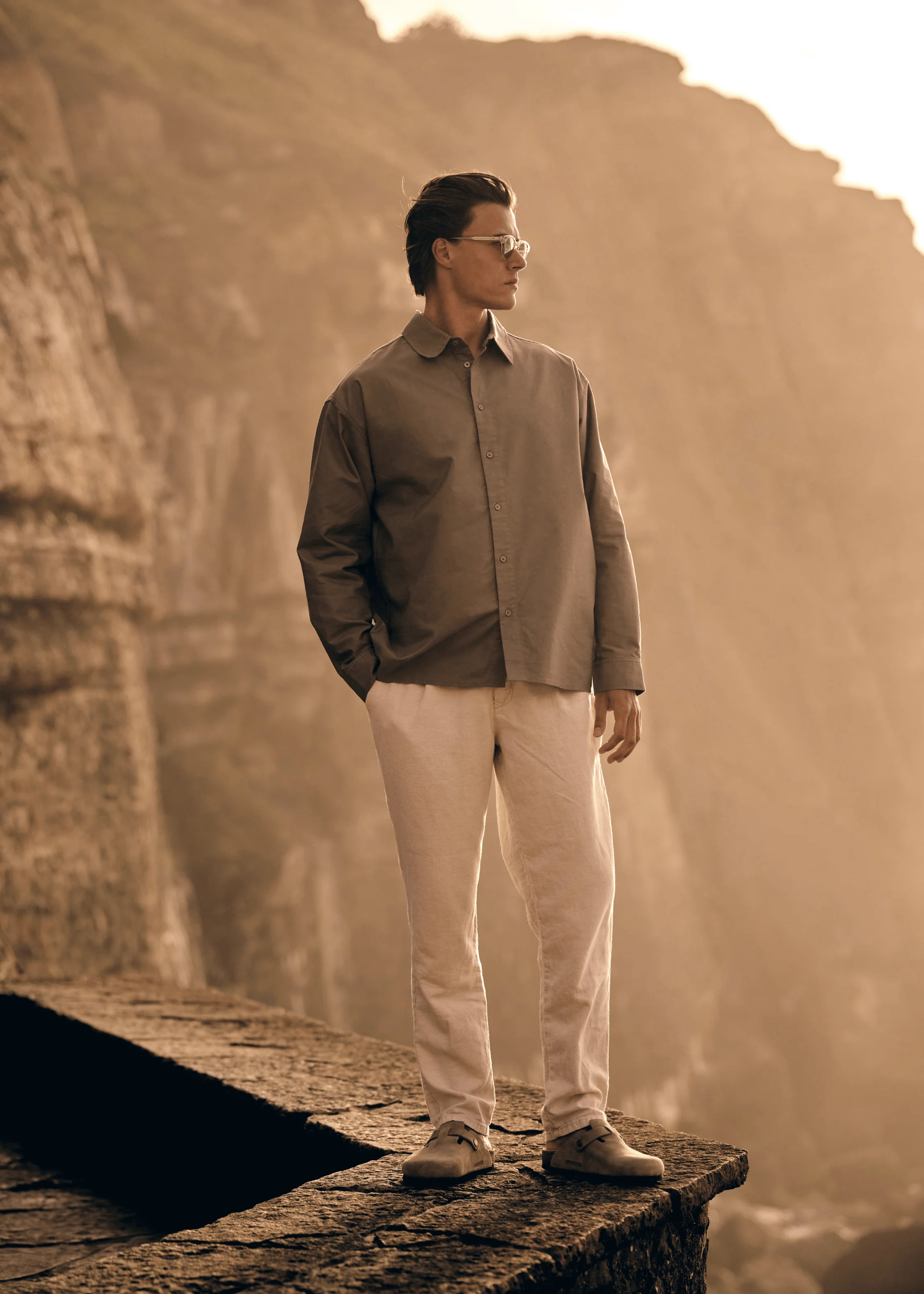 Oxford Shirt - Stone Green - Image 7