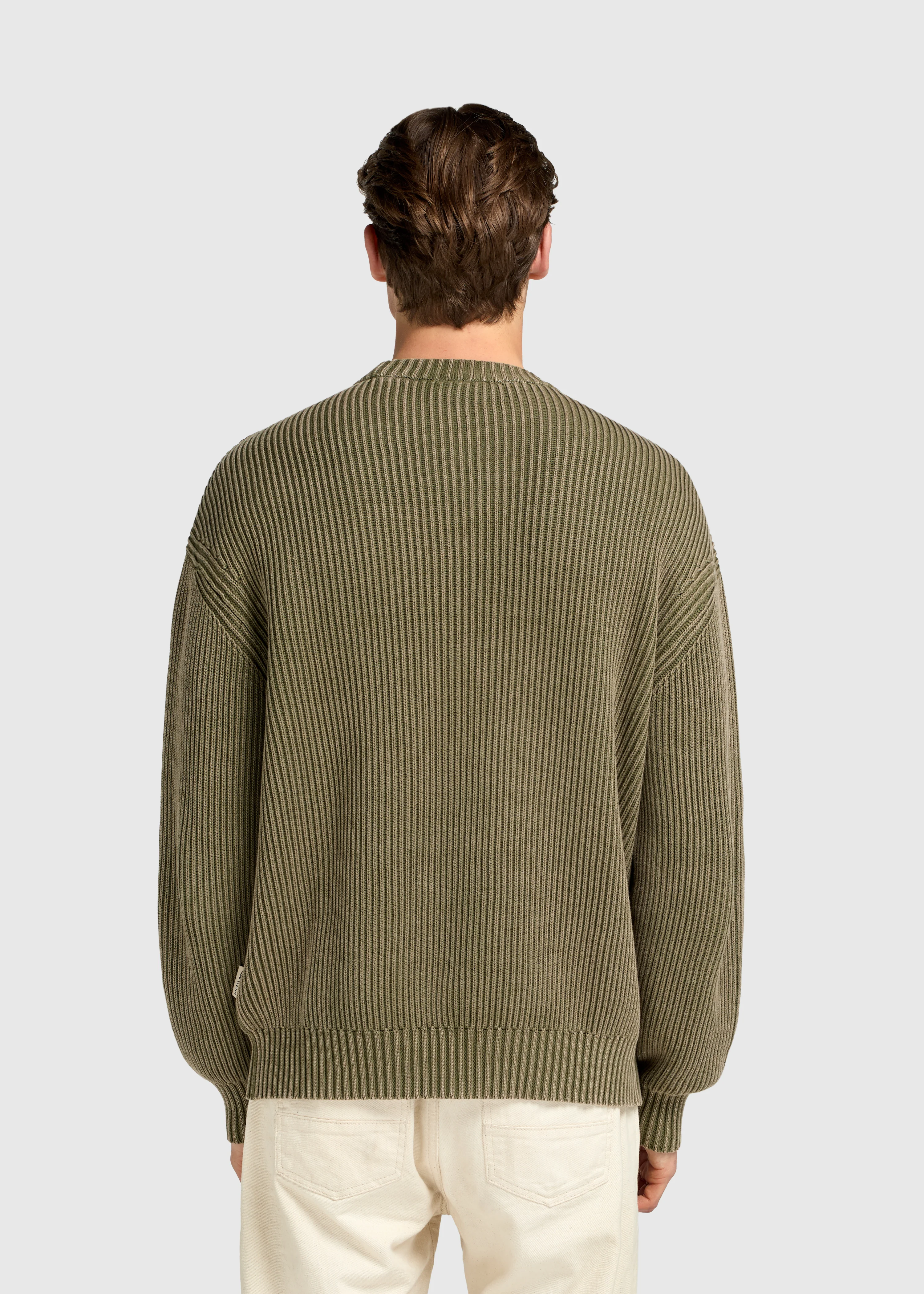 Palm Logo Knit Crewneck - Olive Green - Image 2