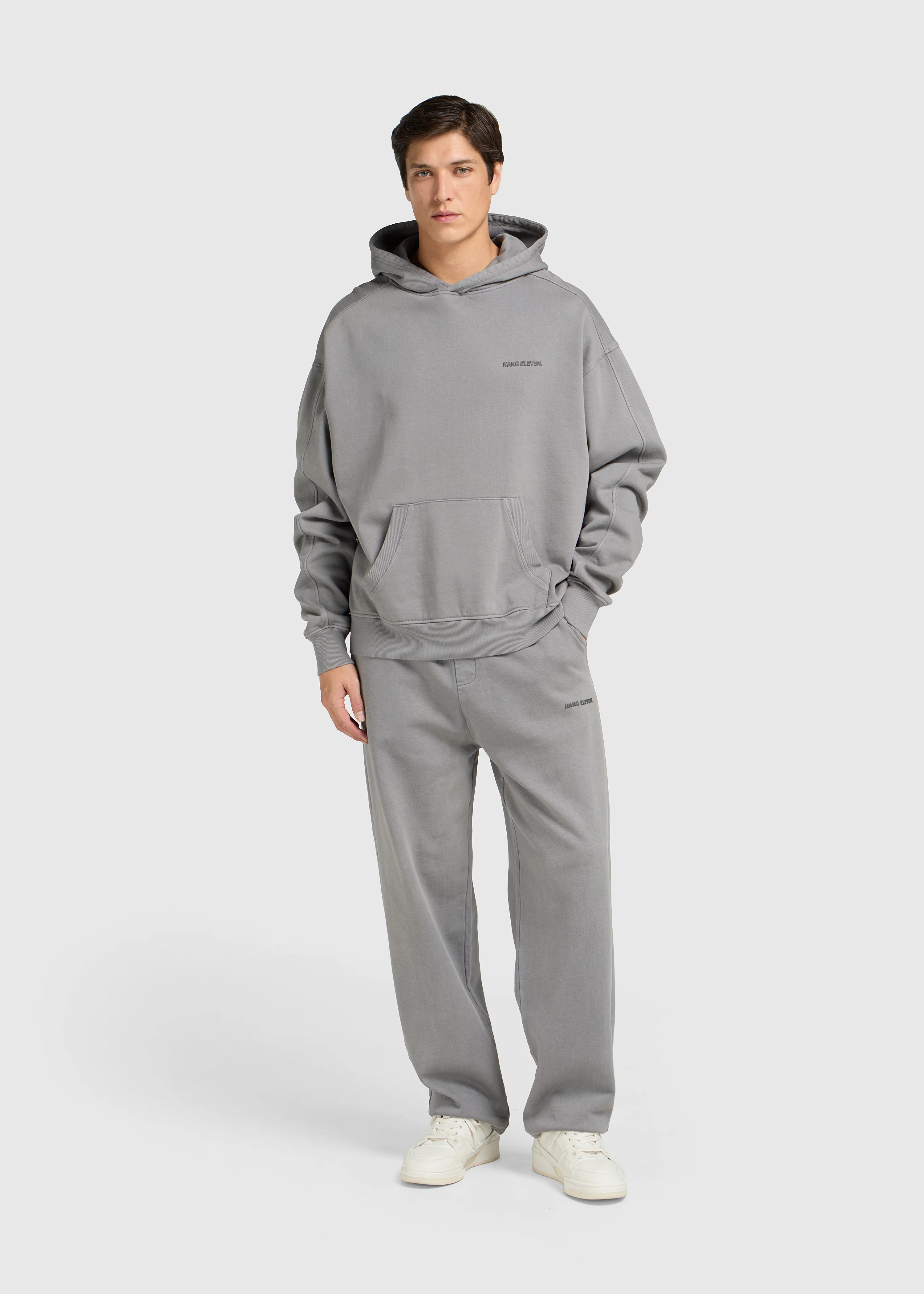 Premium Blanks Hoodie - Washed Grey - Image 5