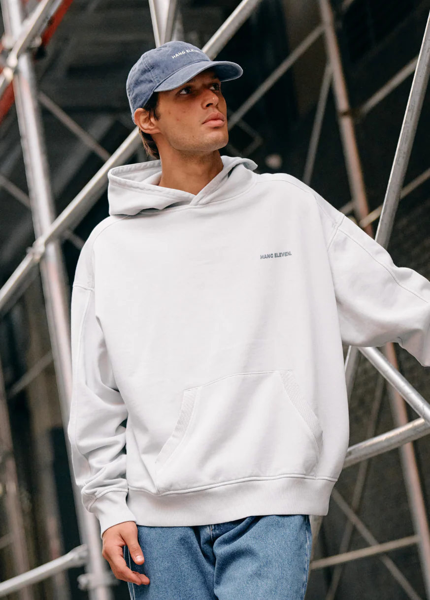 Premium Blanks Hoodie - Washed Blue - Image 5