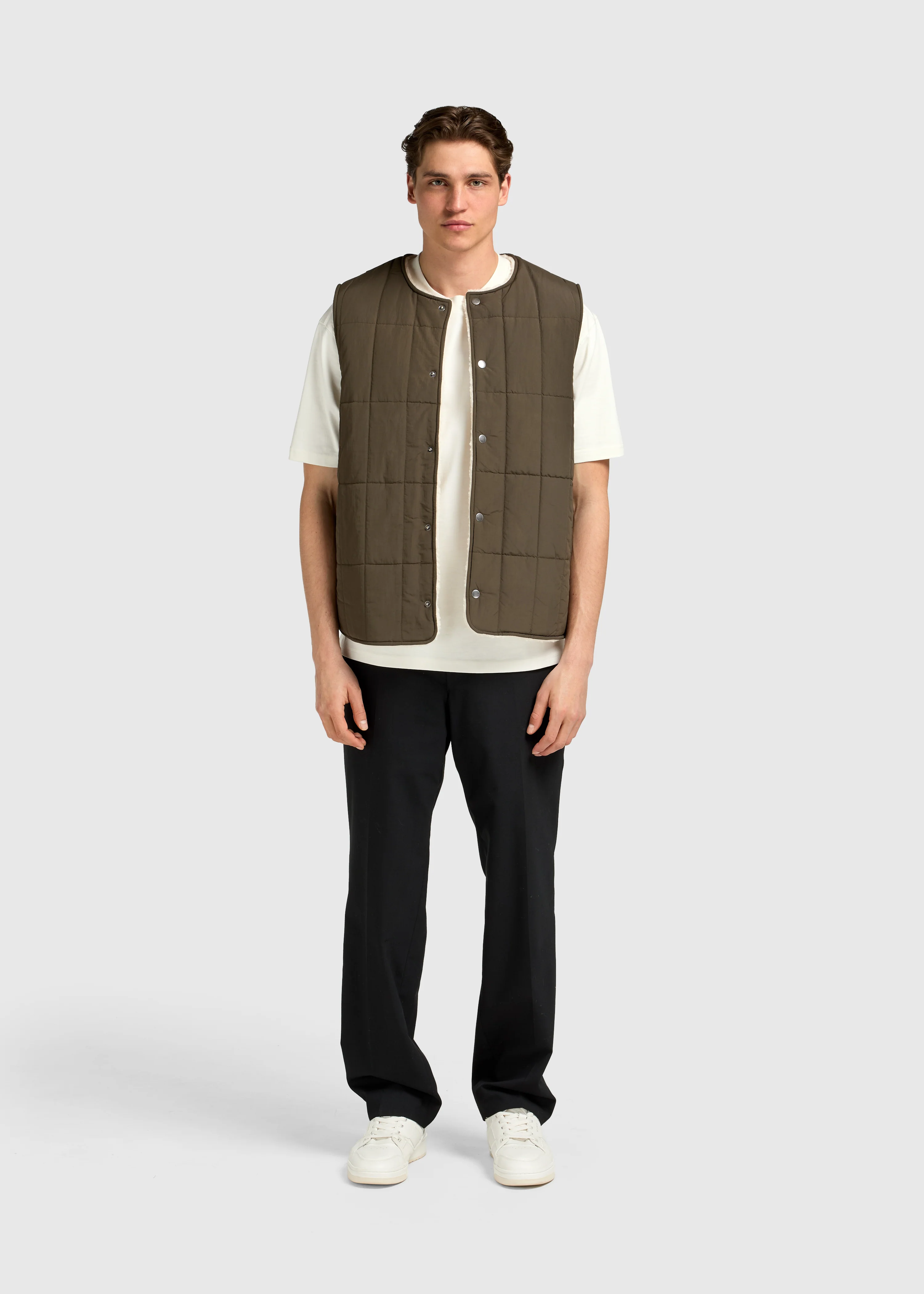 Reversible Teddy Vest - Espresso Brown - Image 3