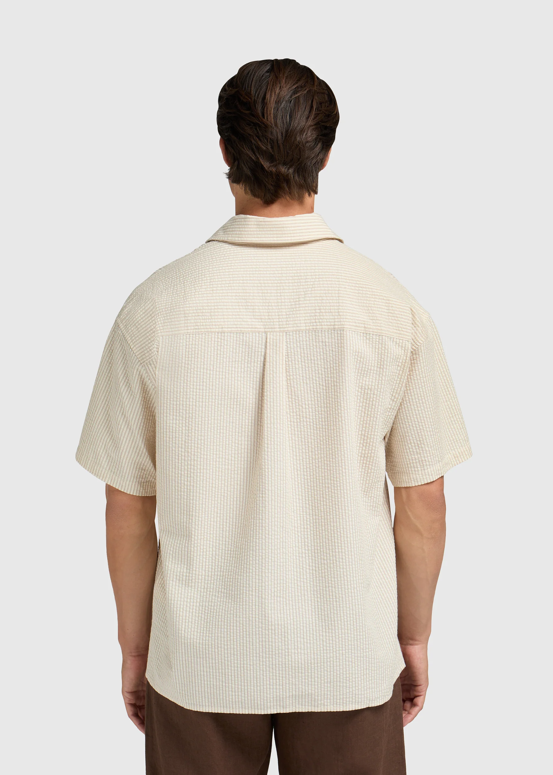 Seersucker Summer Shirt - Sand - Image 2