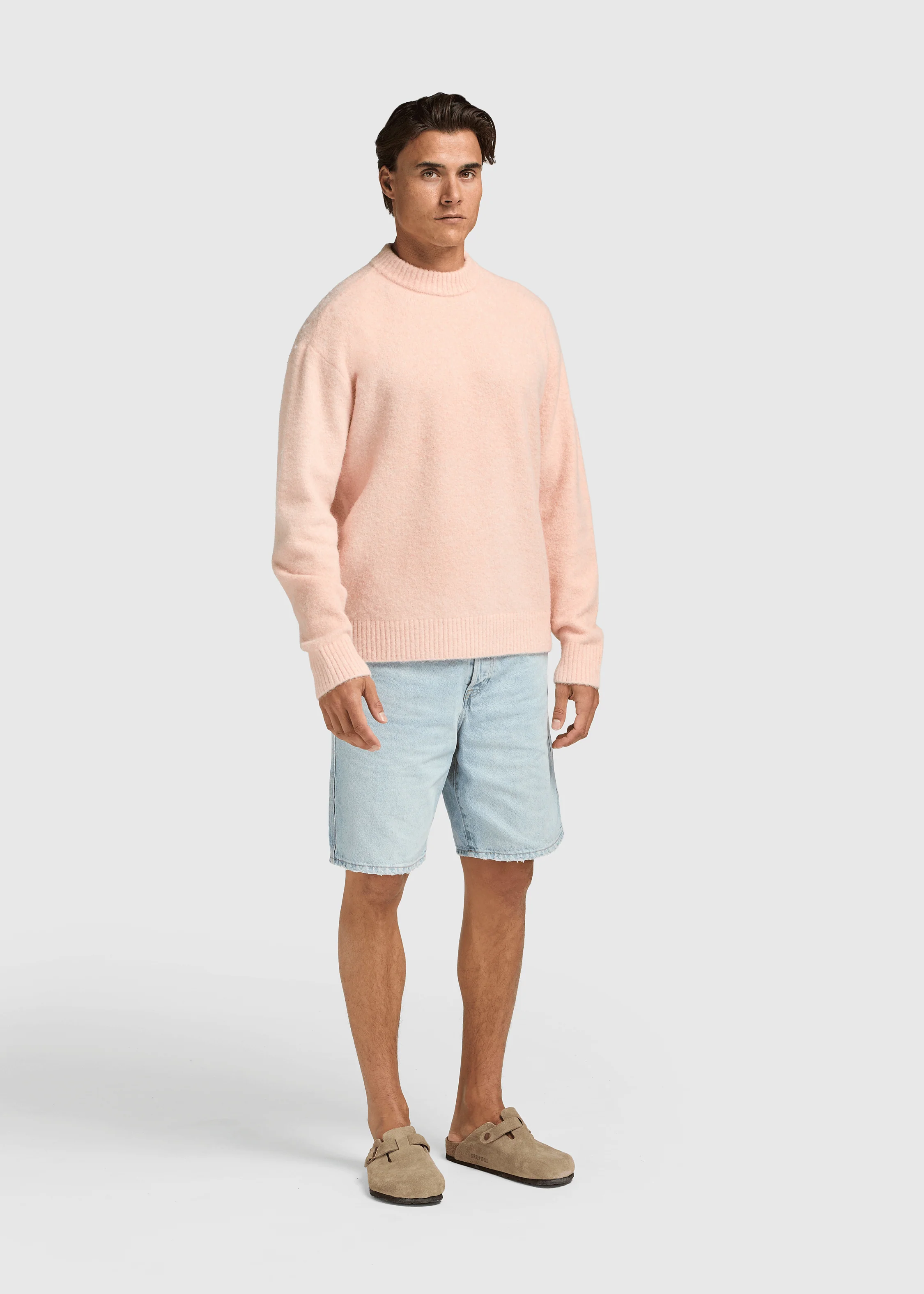 Soft Knit Crewneck - Peach - Image 4