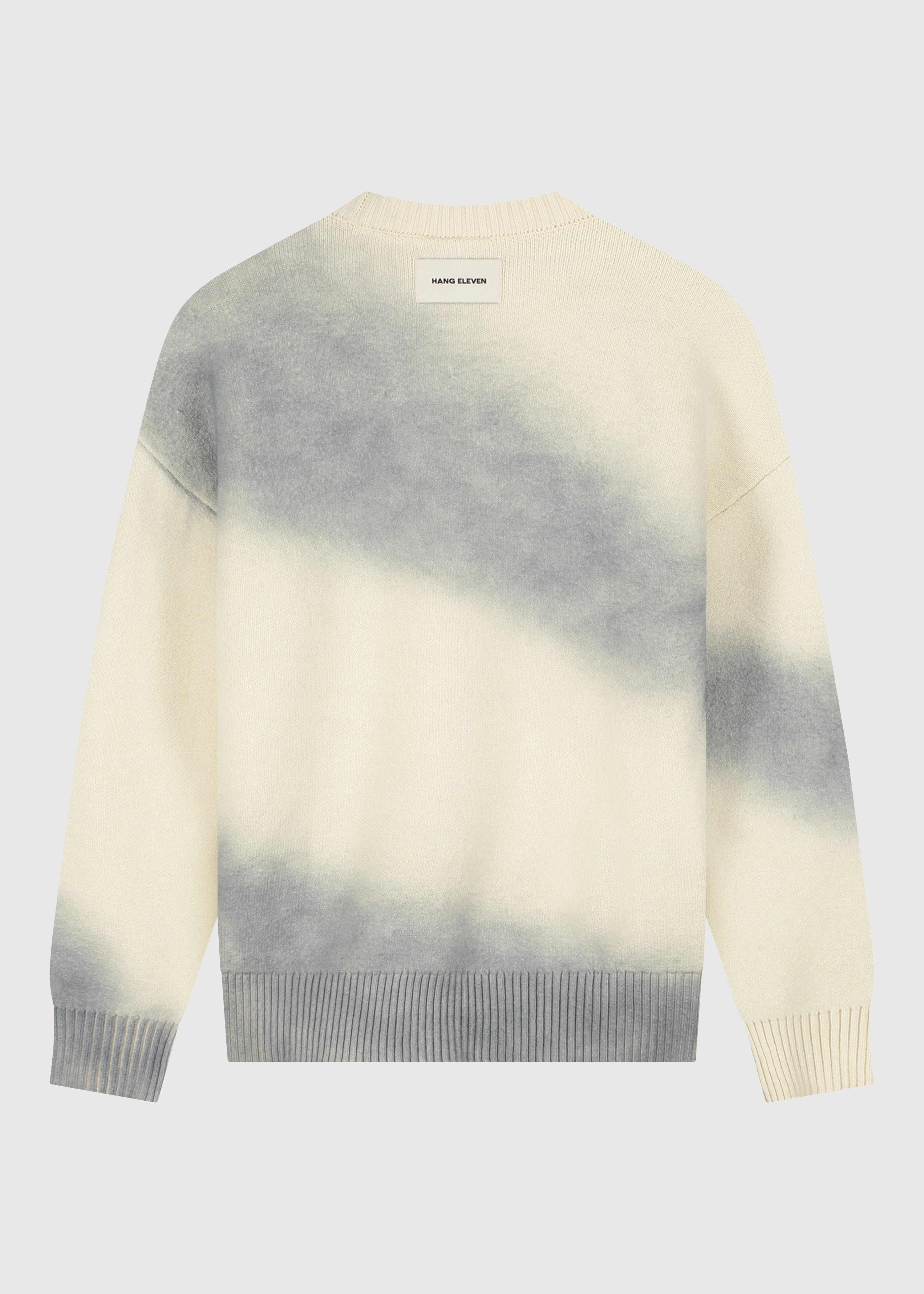Spray Knit Crewneck - Stone Grey - Image 4