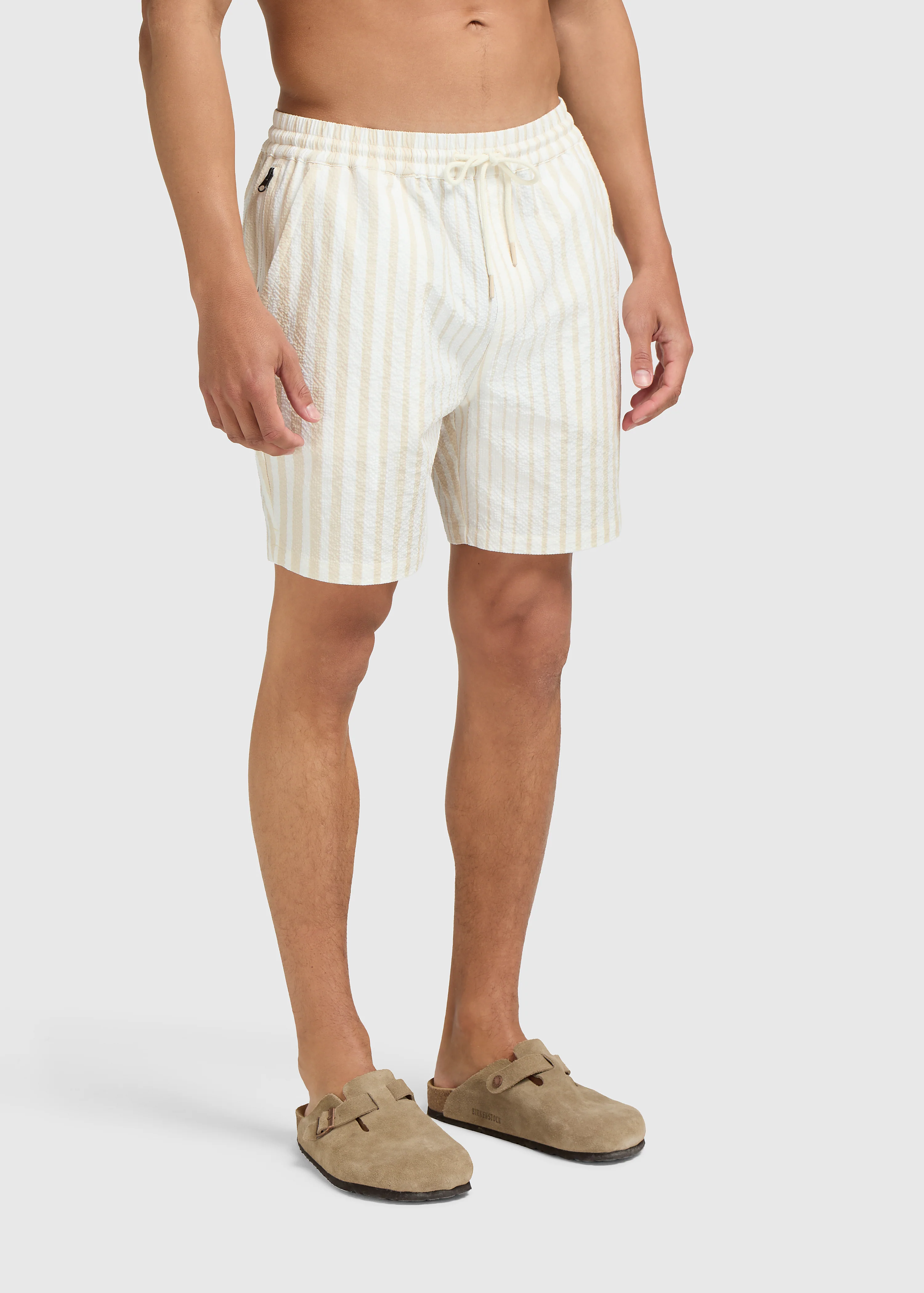 Seersucker Swim Short - White Sand - Image 2