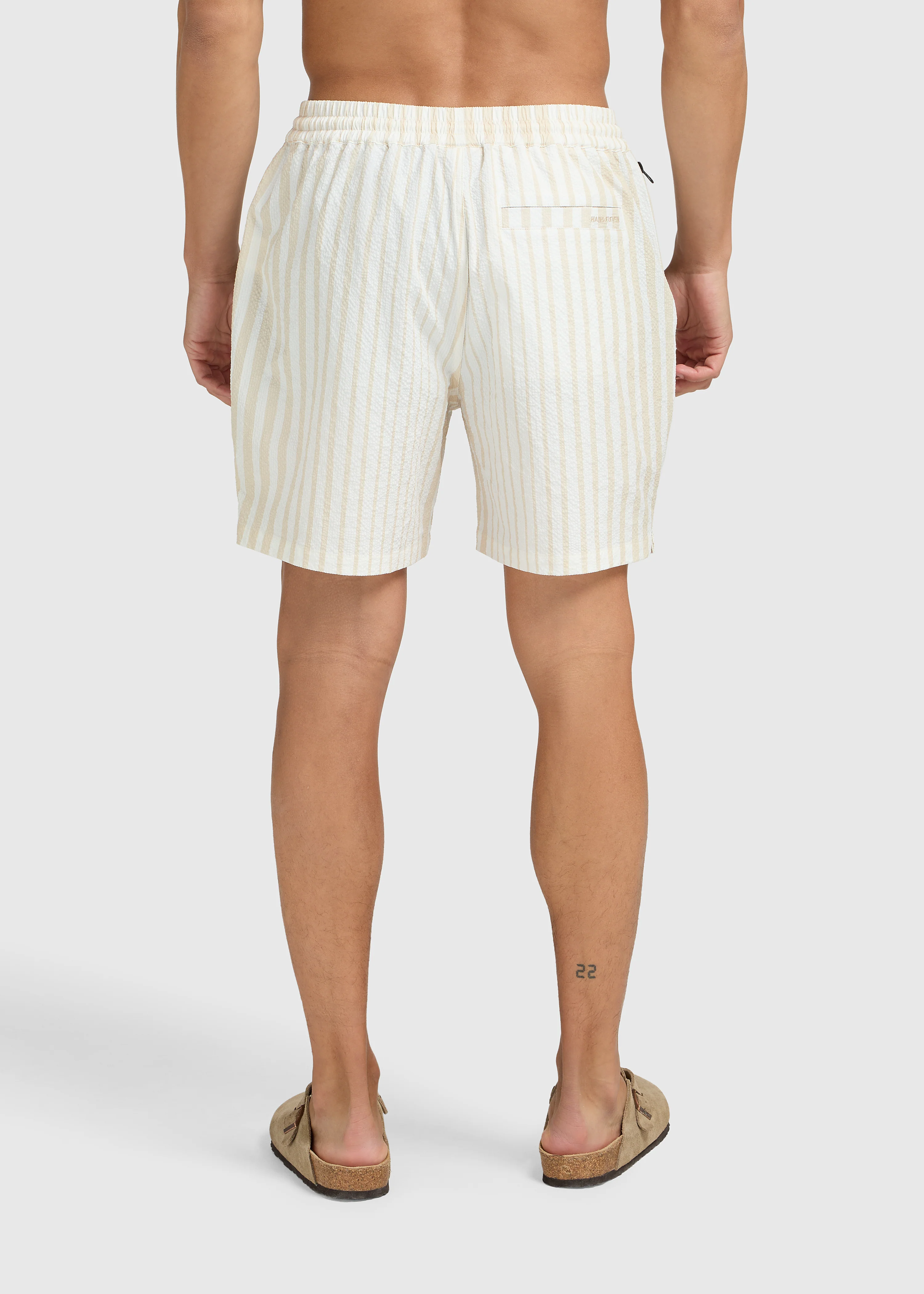 Seersucker Swim Short - White Sand - Image 8
