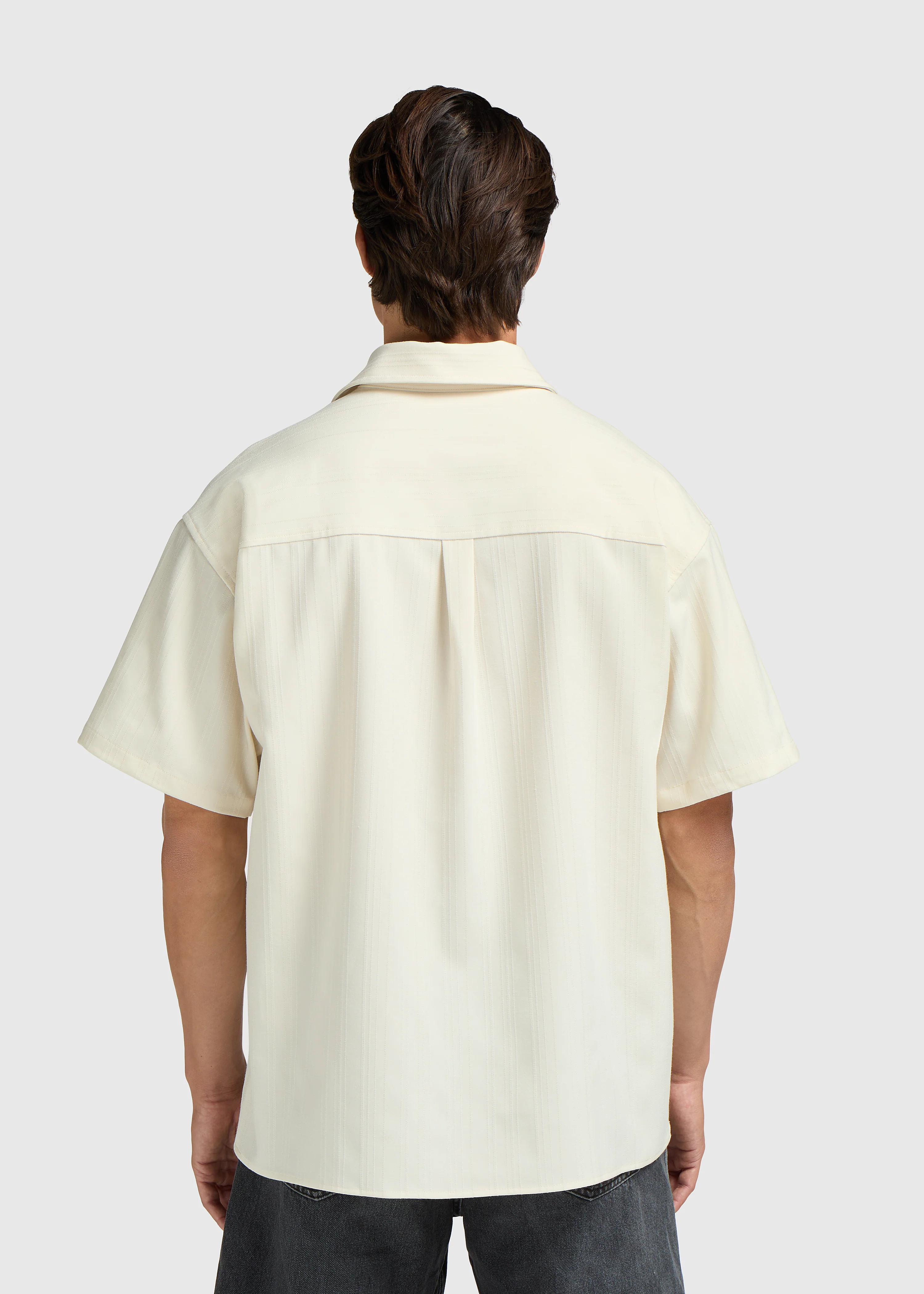 Jacquard Summer Shirt - Sand - Image 2
