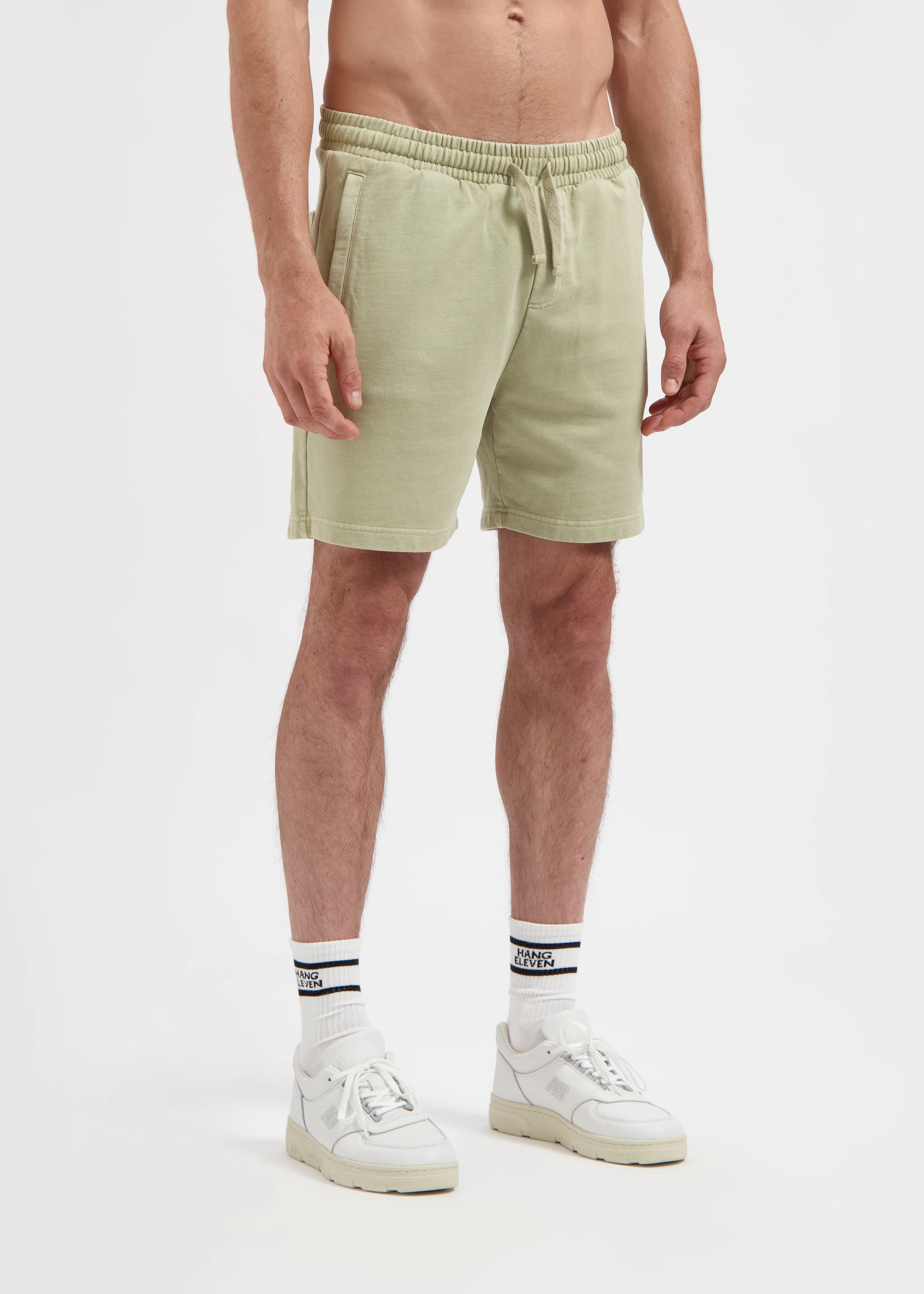 Washed Sweat Short - Slate Green - Image 3